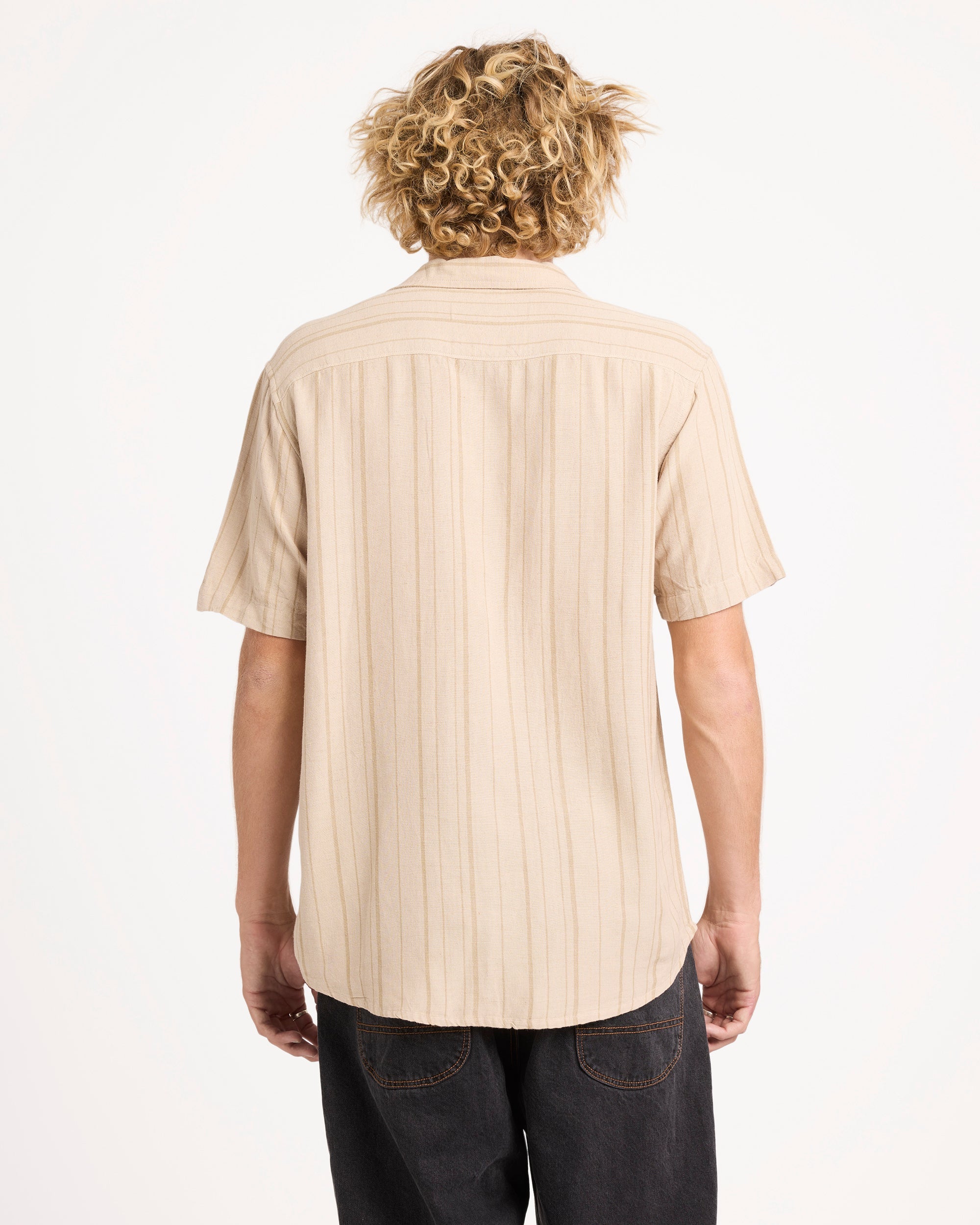 Mens Exotica Stripe Short Sleeve Shirt