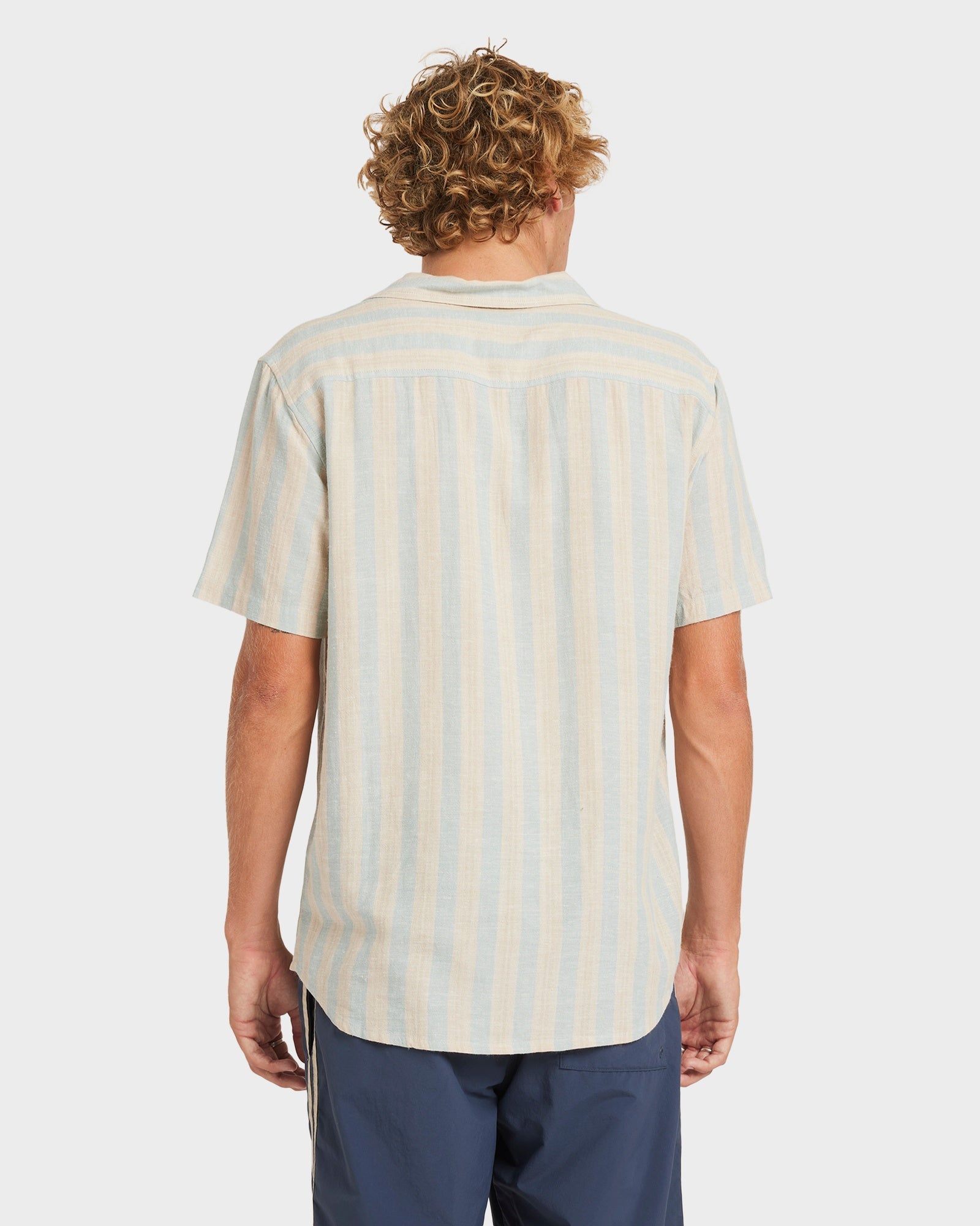 Mens Beat Stripe Short Sleeve Shirt