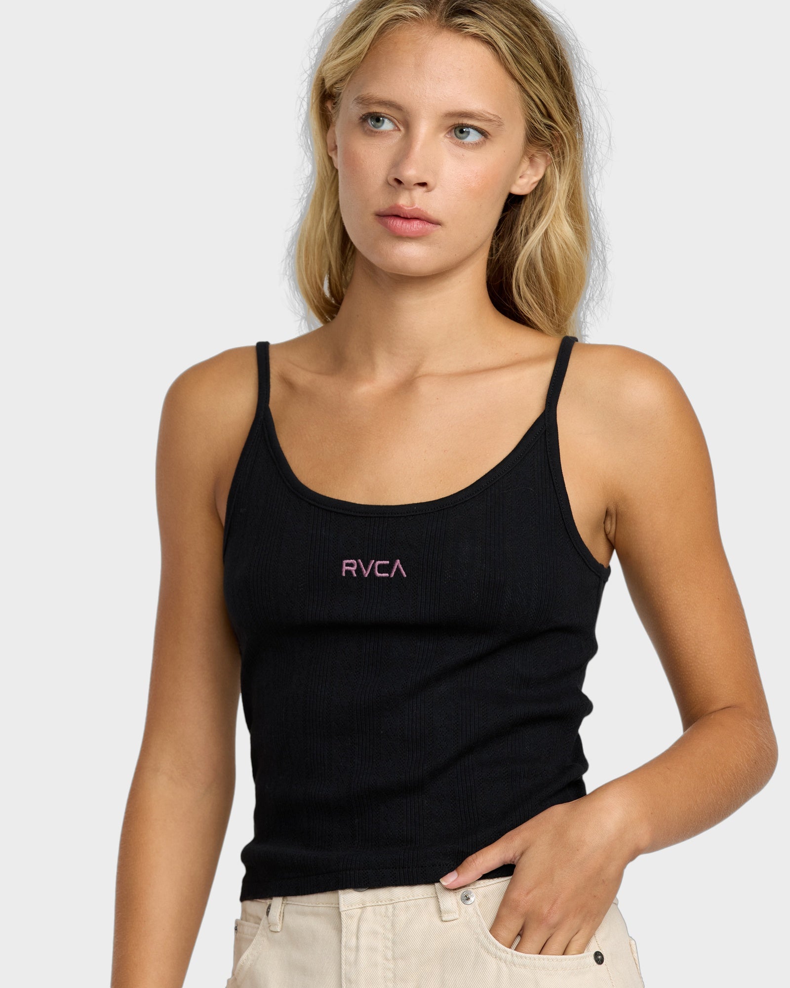 Womens Pointele Tank Top