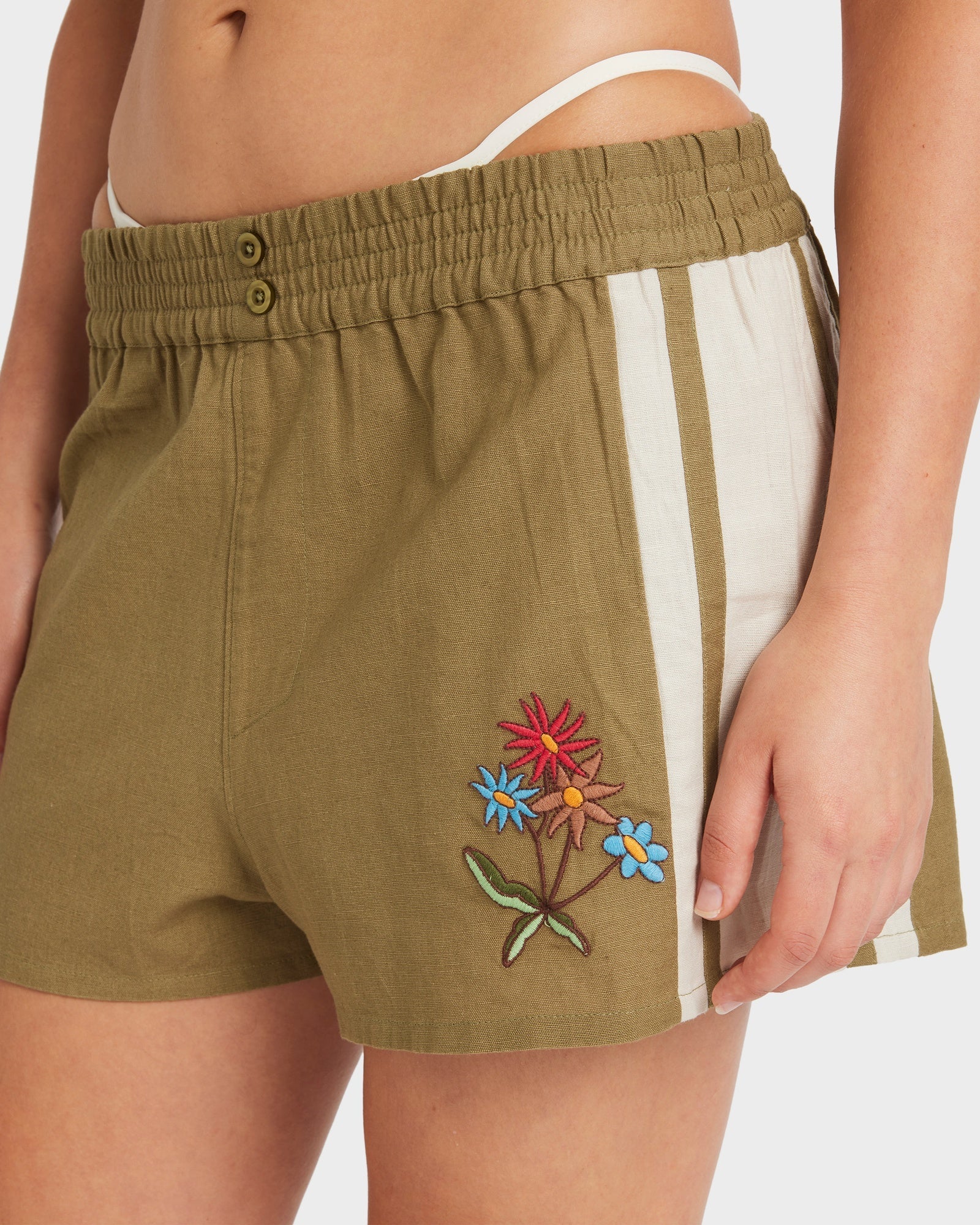 Womens Mel G Elastic Waist Shorts