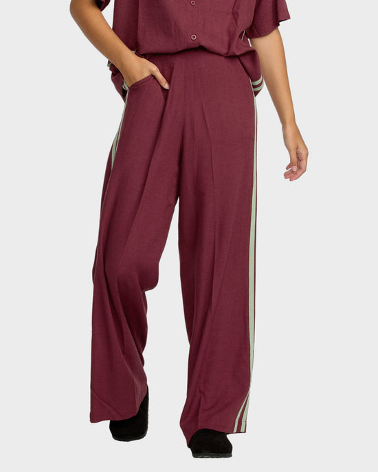 Womens Syd Stripe Elastic Waist Pants