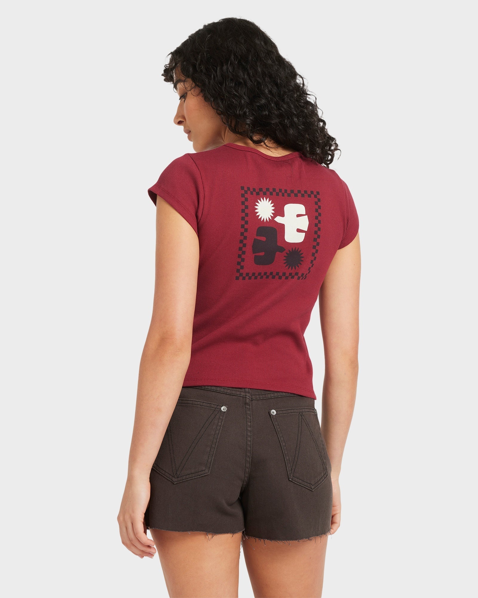 Womens Ribbed Slim T-Shirt