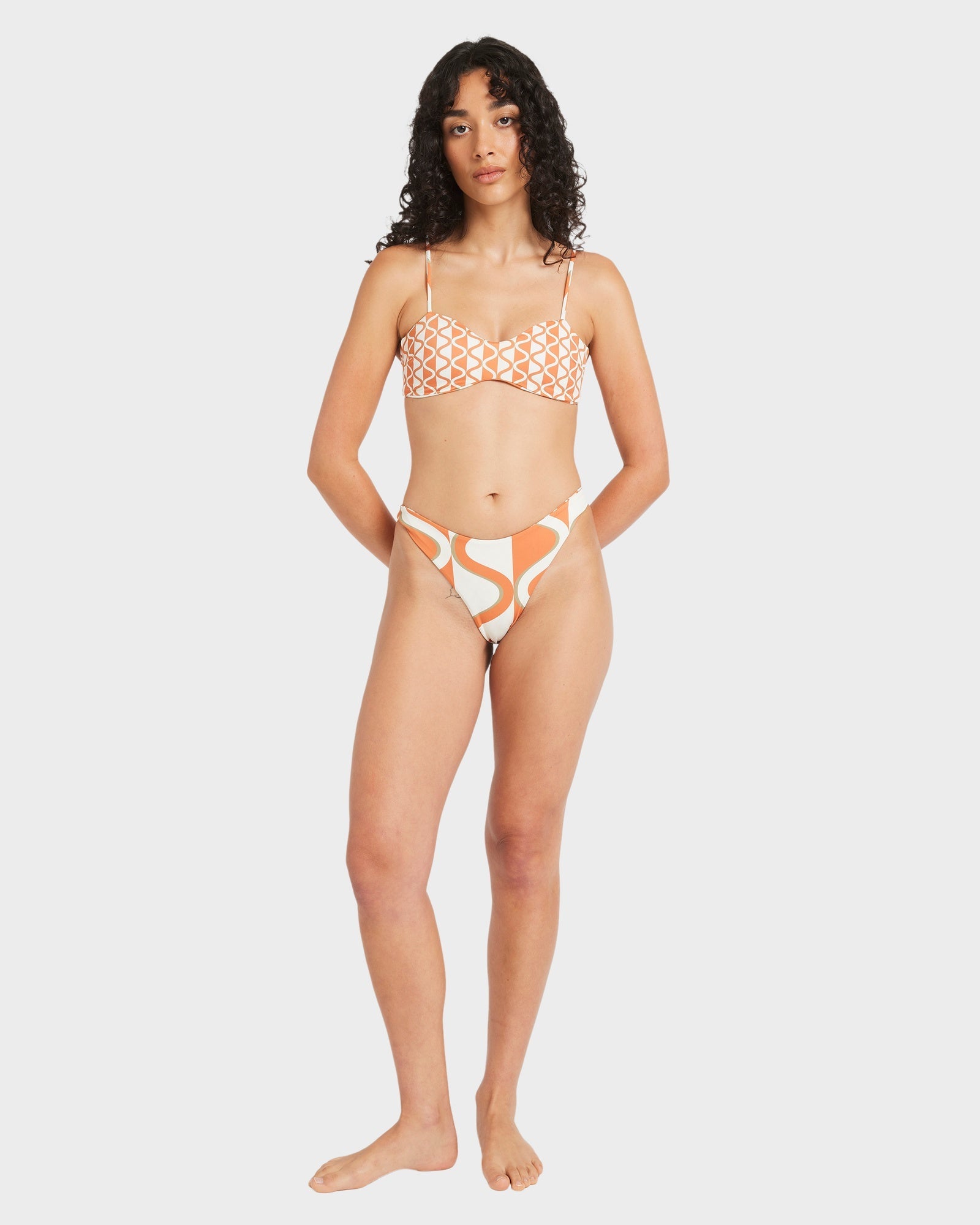 Womens Mind Map Reversible Skimpy Bikini Bottom