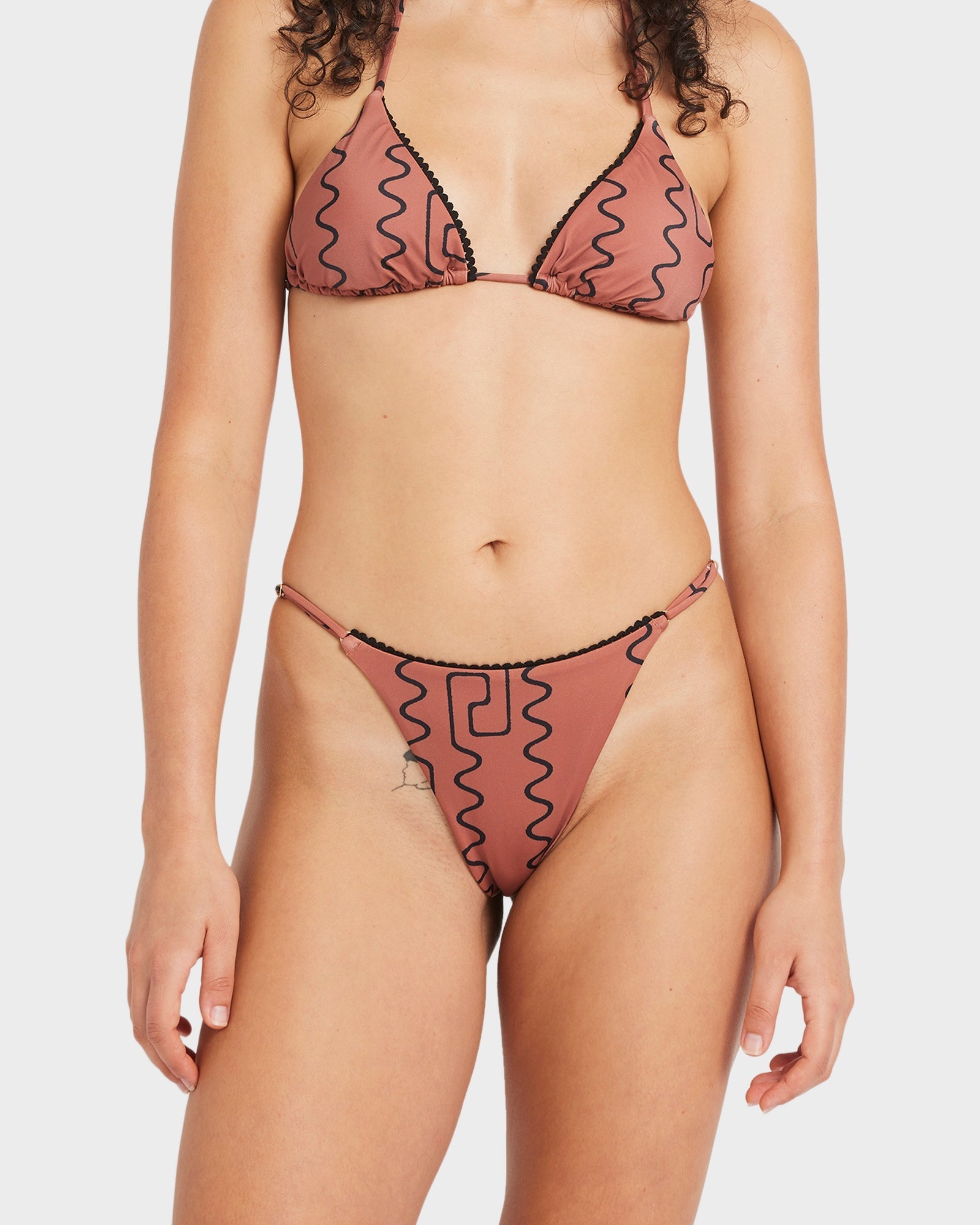 Womens Thought Pattern Bikini Bottom