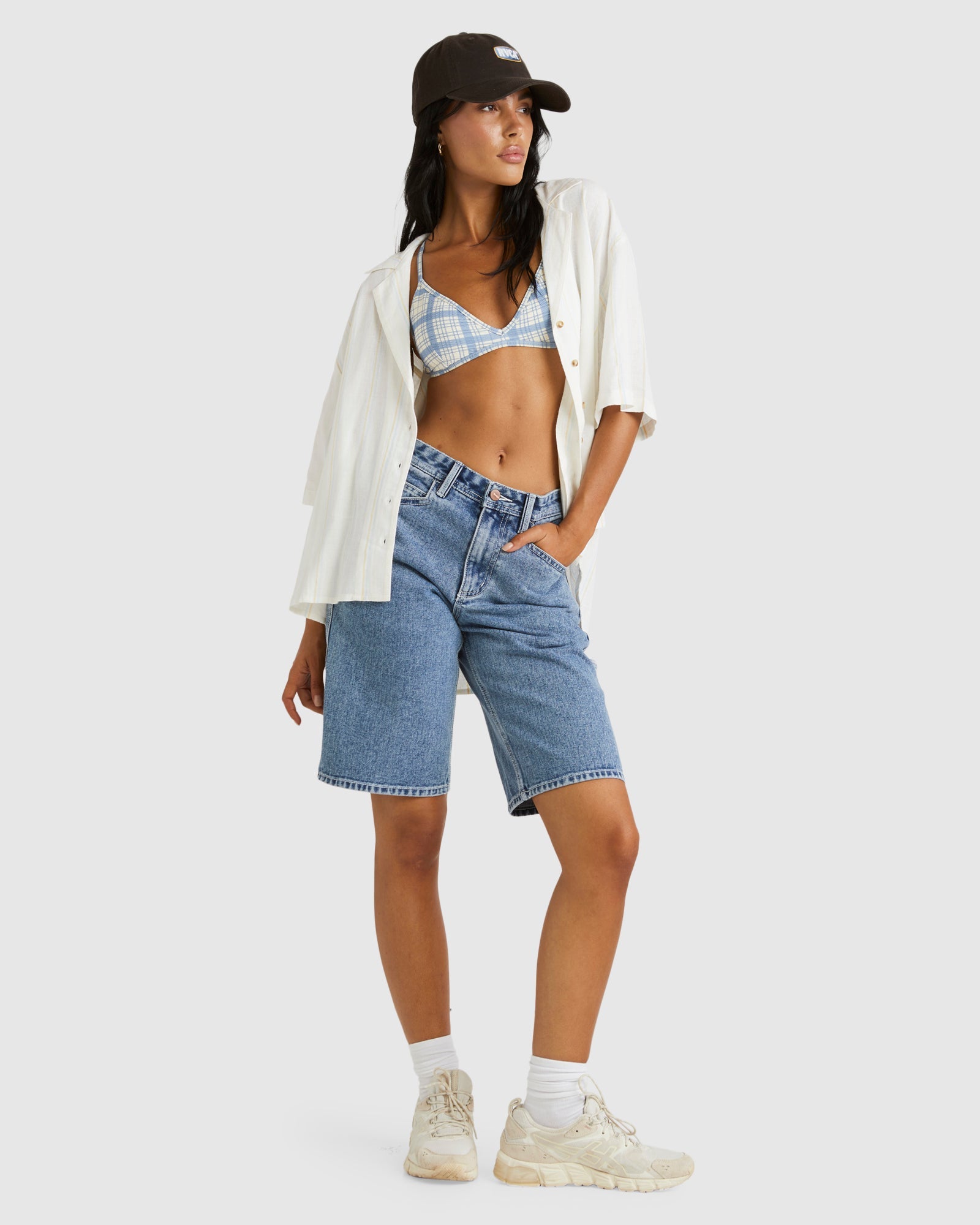 Womens Beat Stripe Overshirt