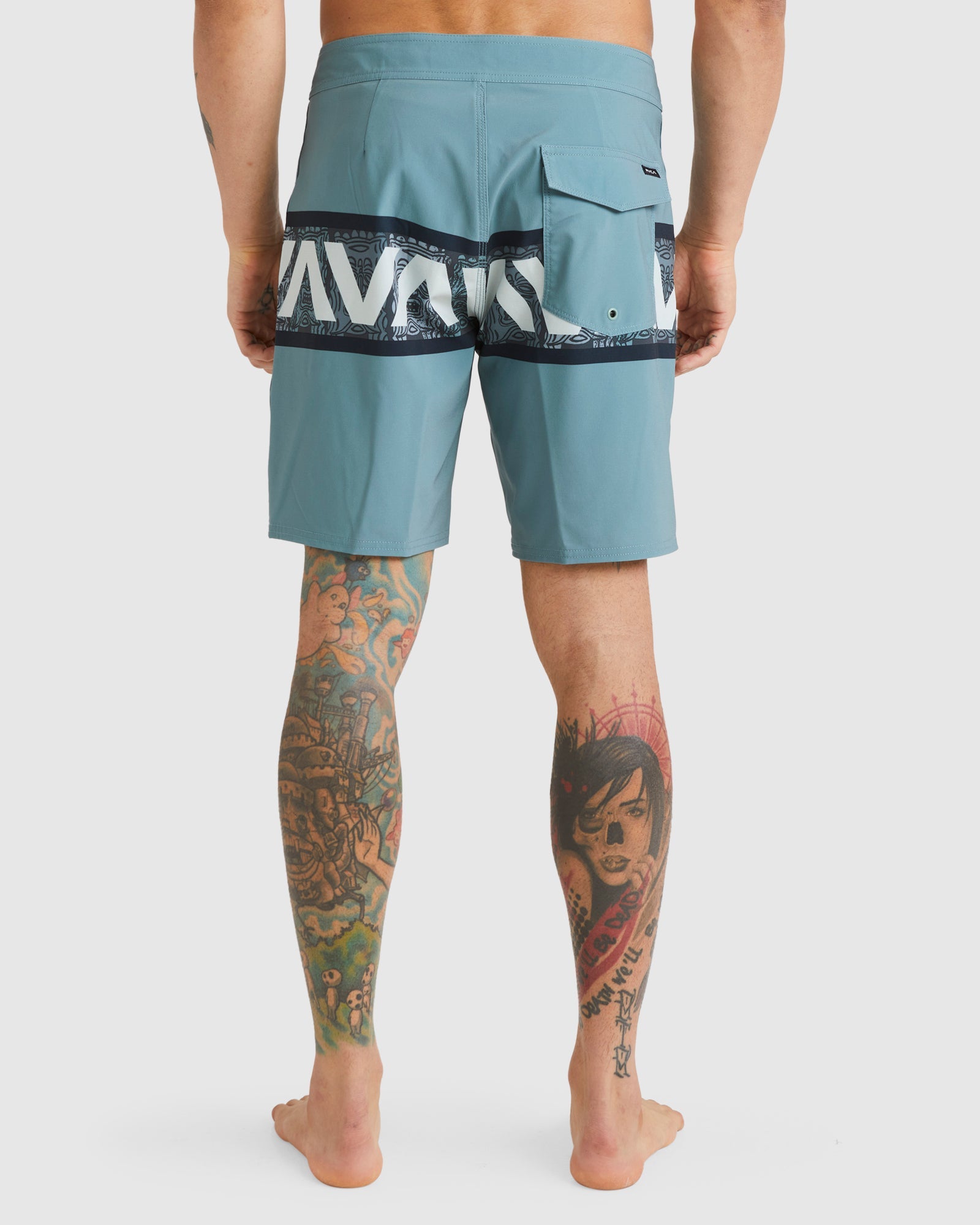 Mens Oblow Tiki Banded 18" Boardshorts