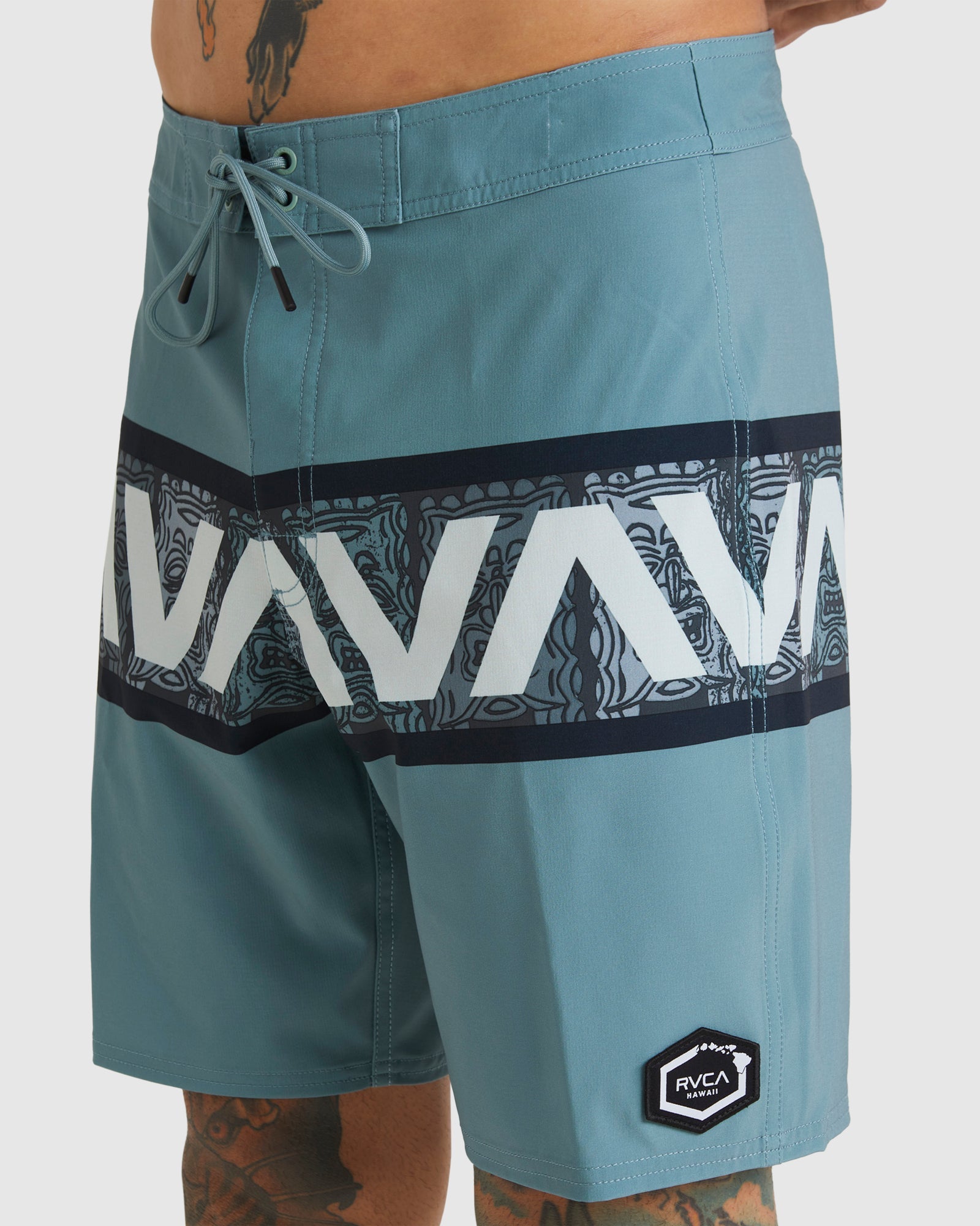 Mens Oblow Tiki Banded 18" Boardshorts