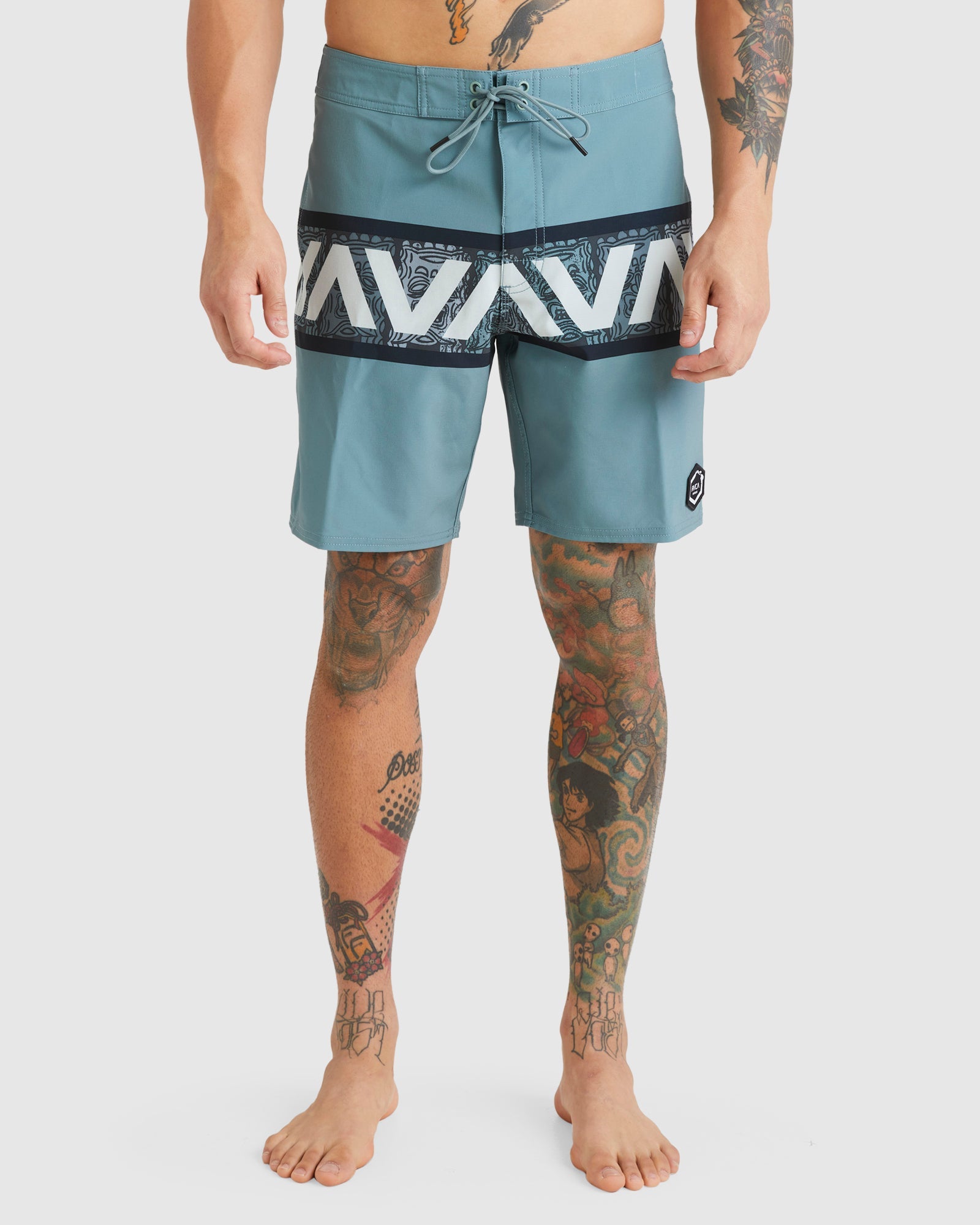 Mens Oblow Tiki Banded 18" Boardshorts