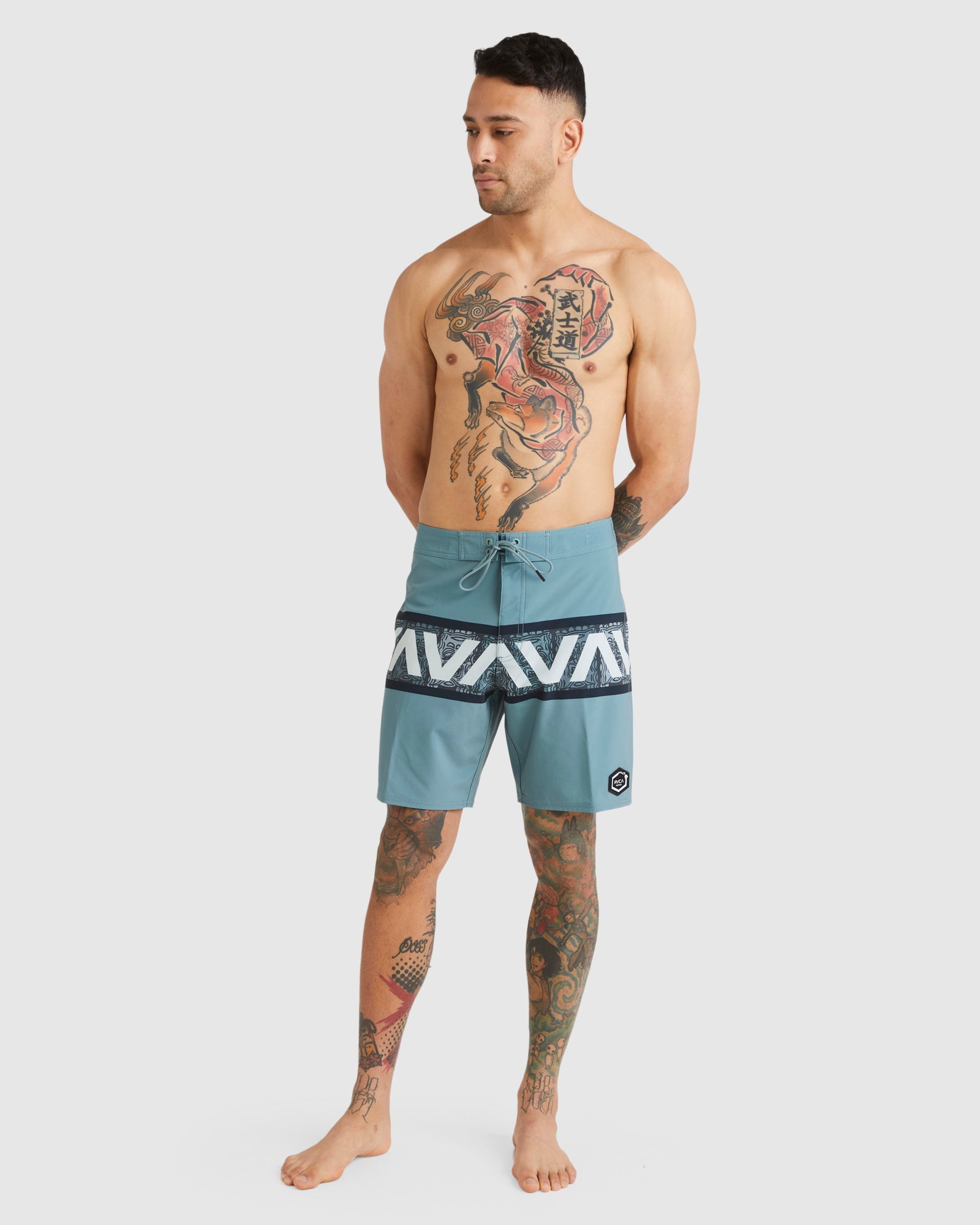 Mens Oblow Tiki Banded 18" Boardshorts