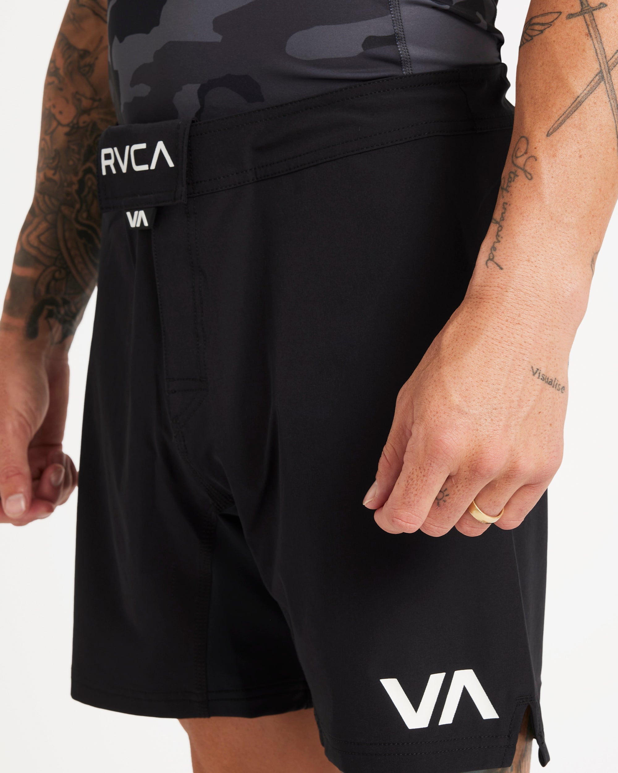 Mens Fight Scrapper 17" Elastic Shorts