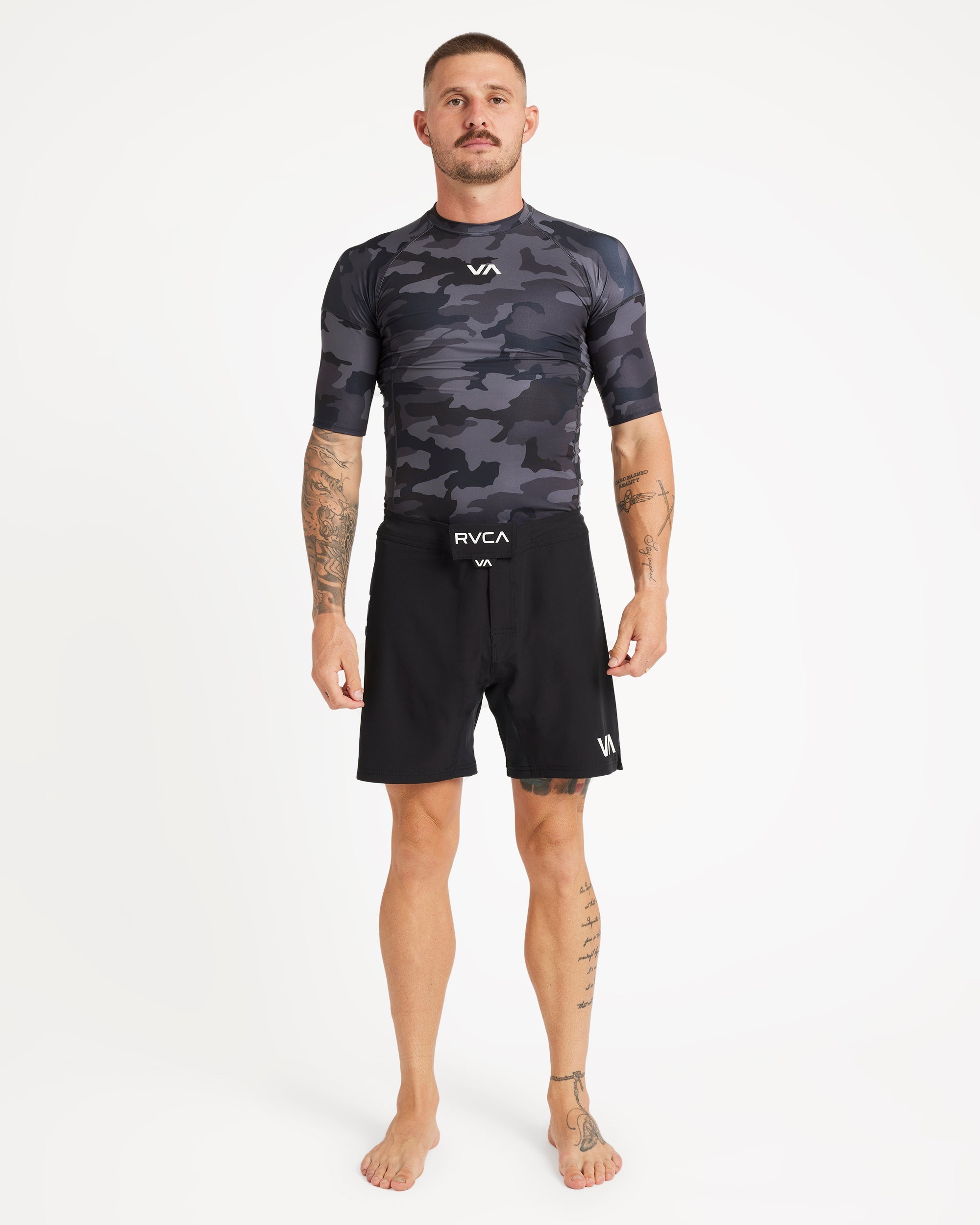 Mens Fight Scrapper 17" Elastic Shorts