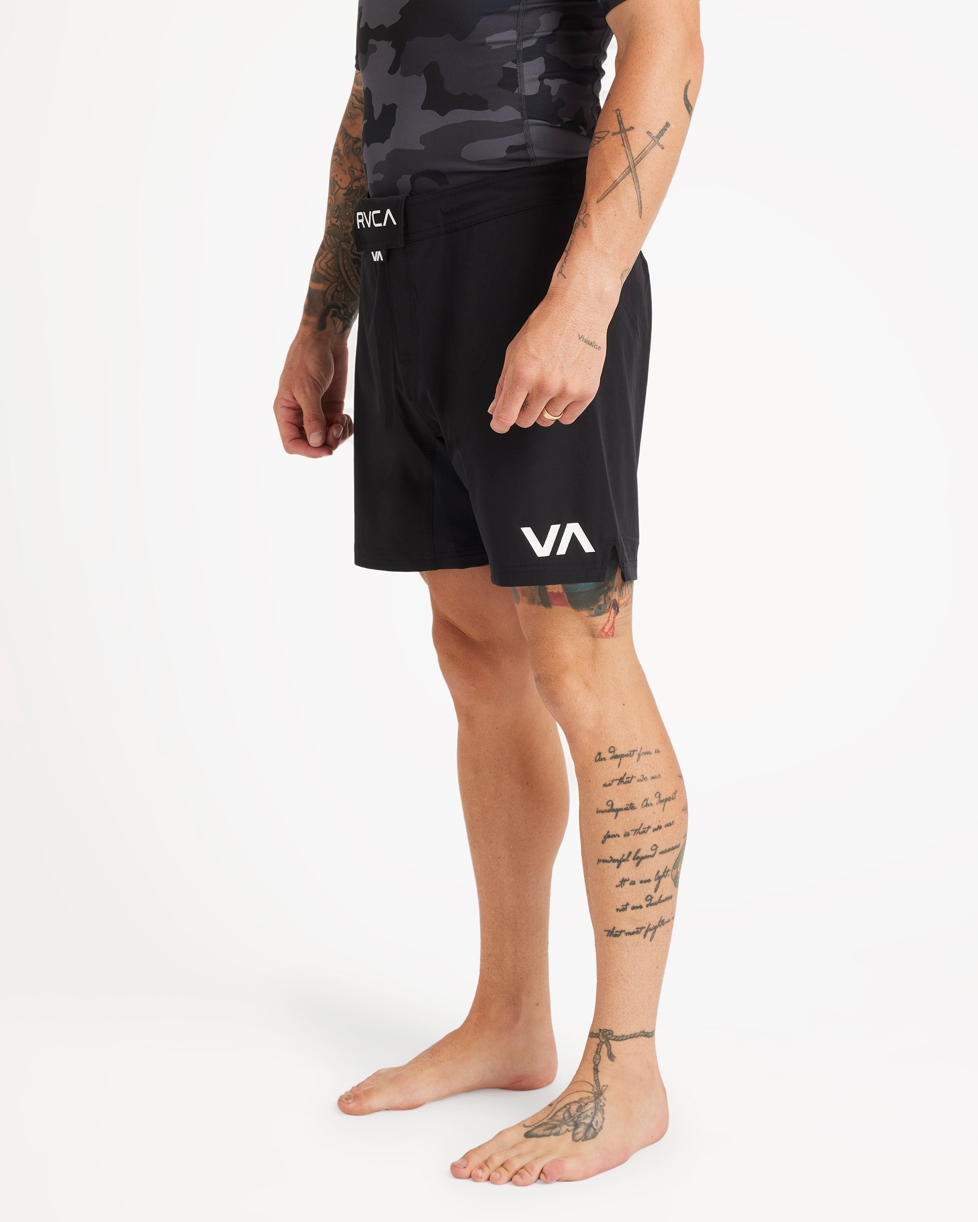 Mens Fight Scrapper 17" Elastic Shorts