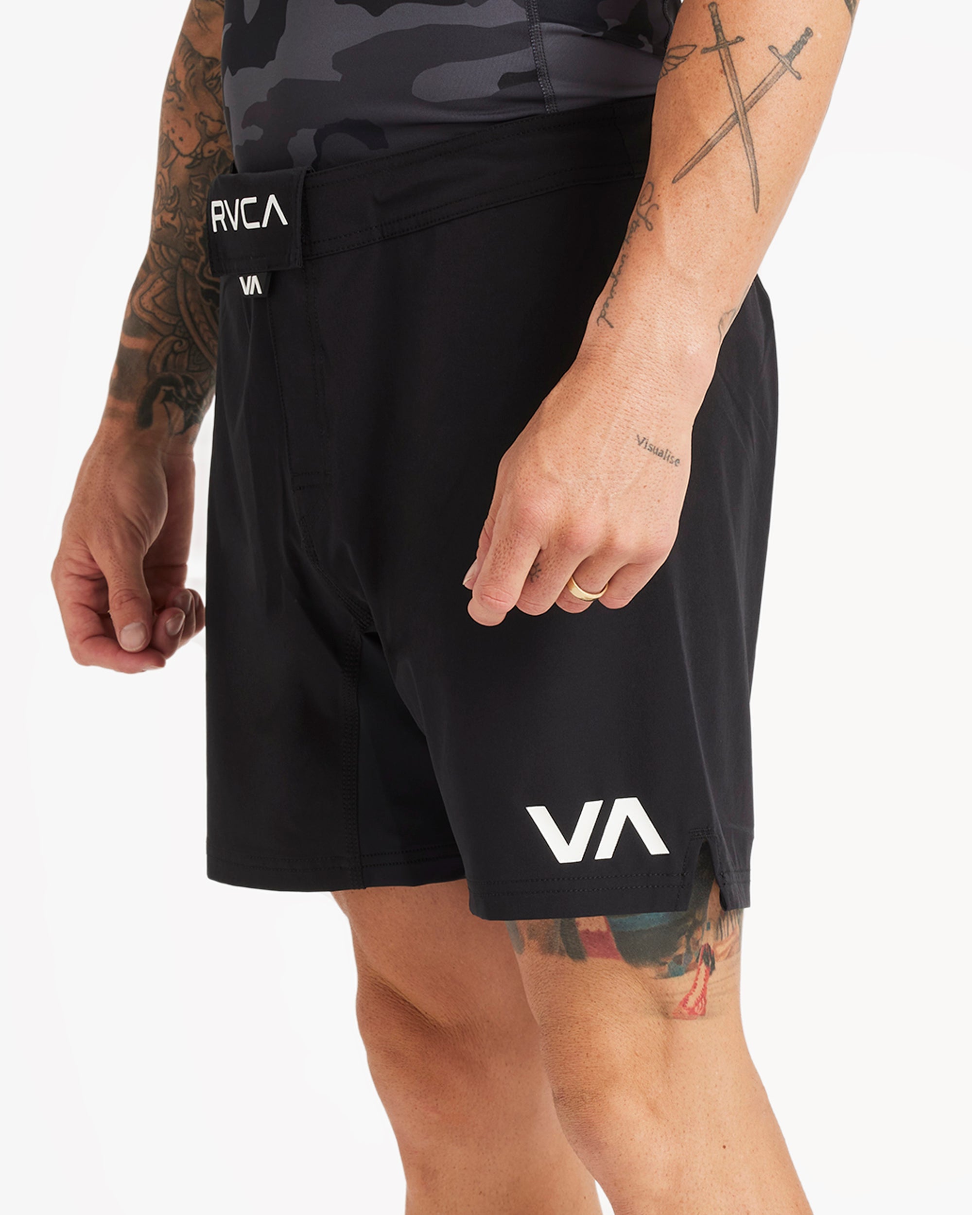 Mens Fight Scrapper 17" Elastic Shorts