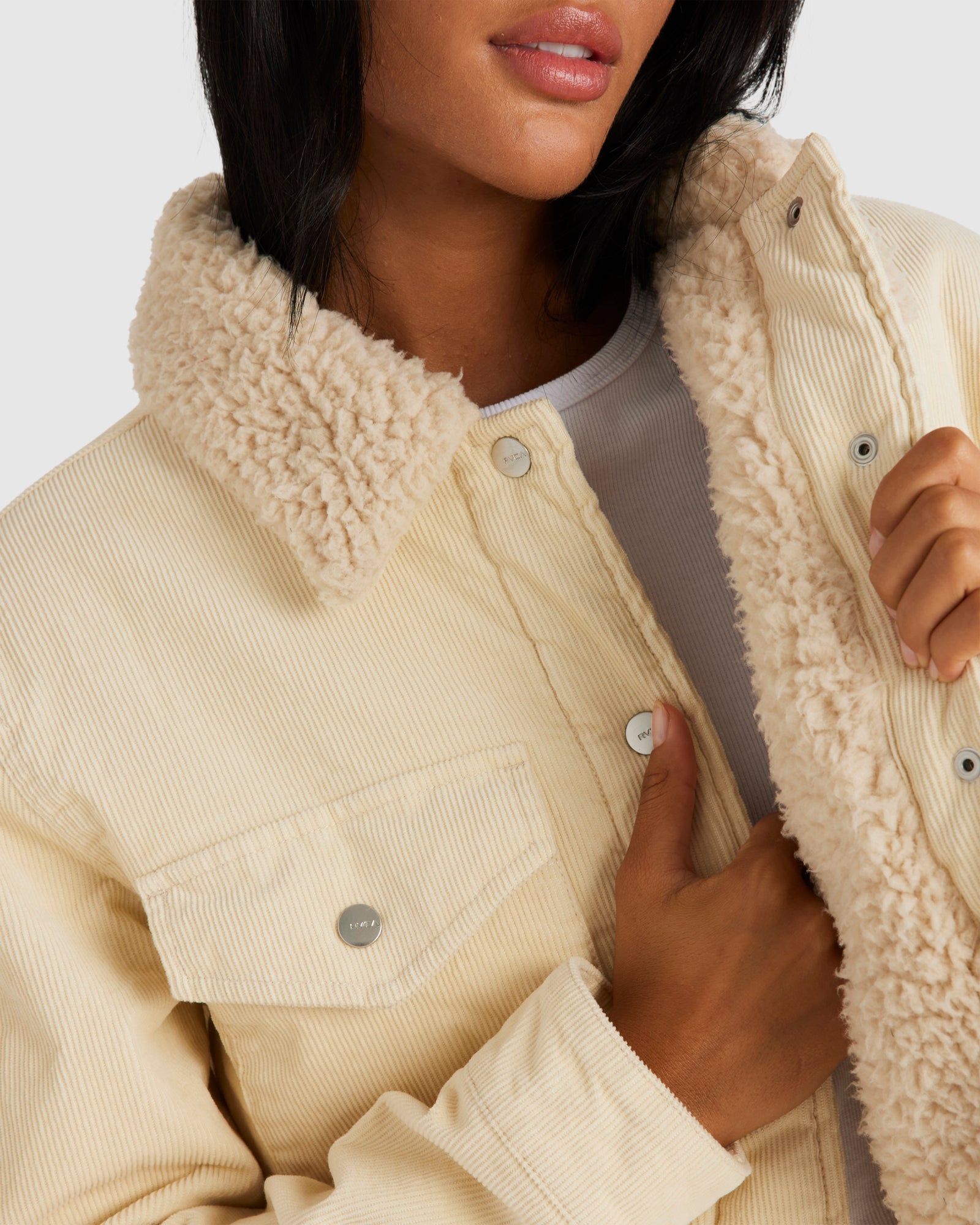 Womens Roy Sherpa Cord Jacket