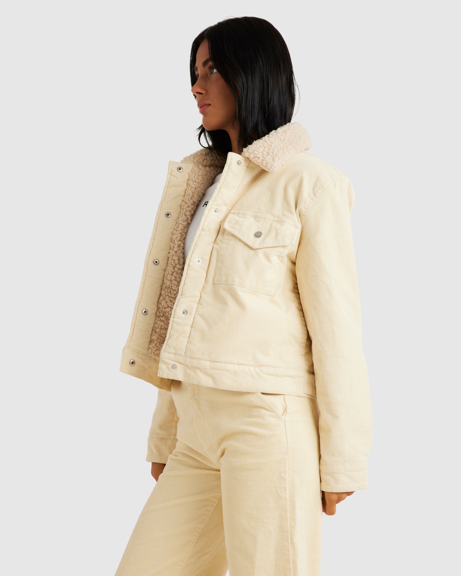 Womens Roy Sherpa Cord Jacket