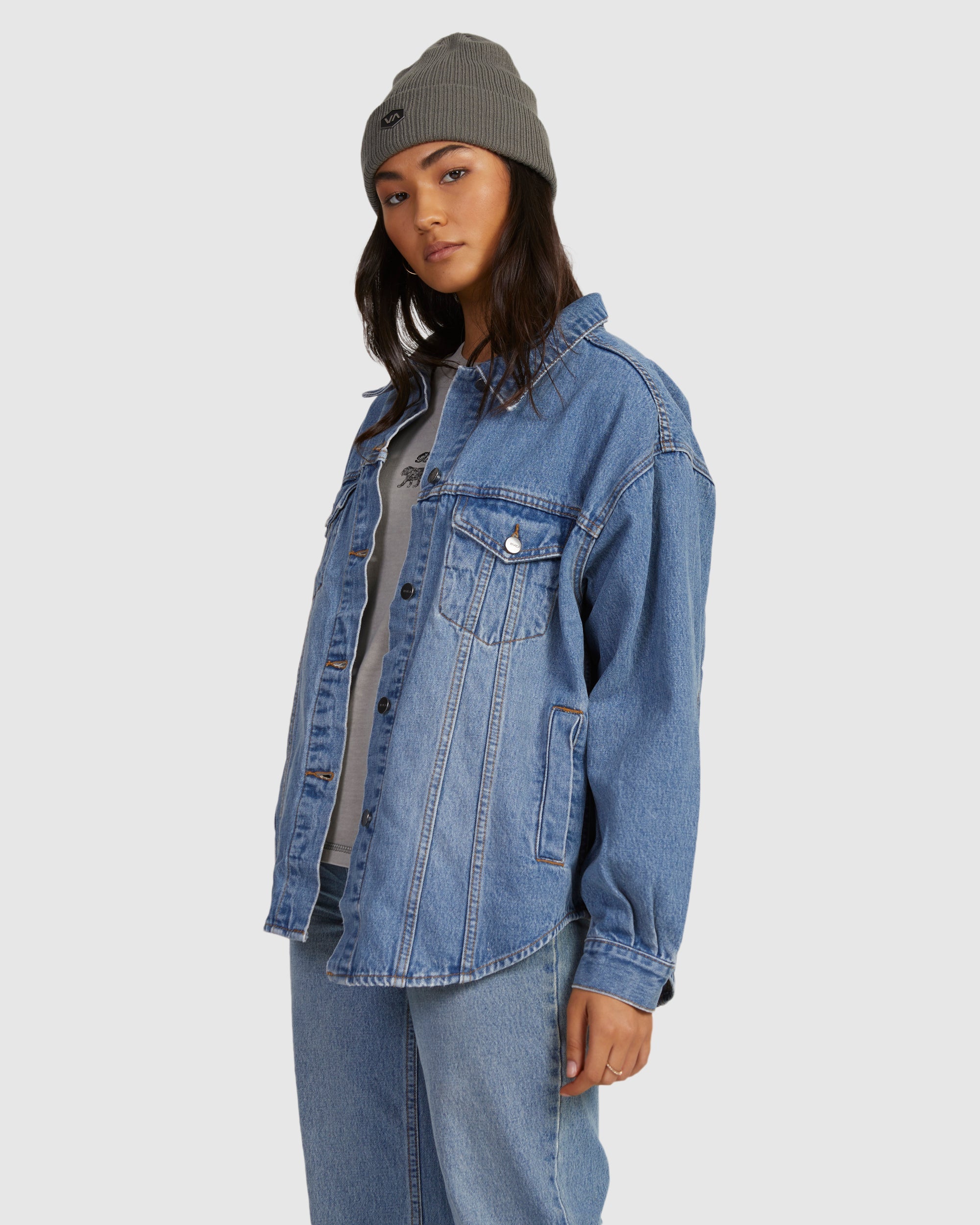 Womens Indie Denim Shacket