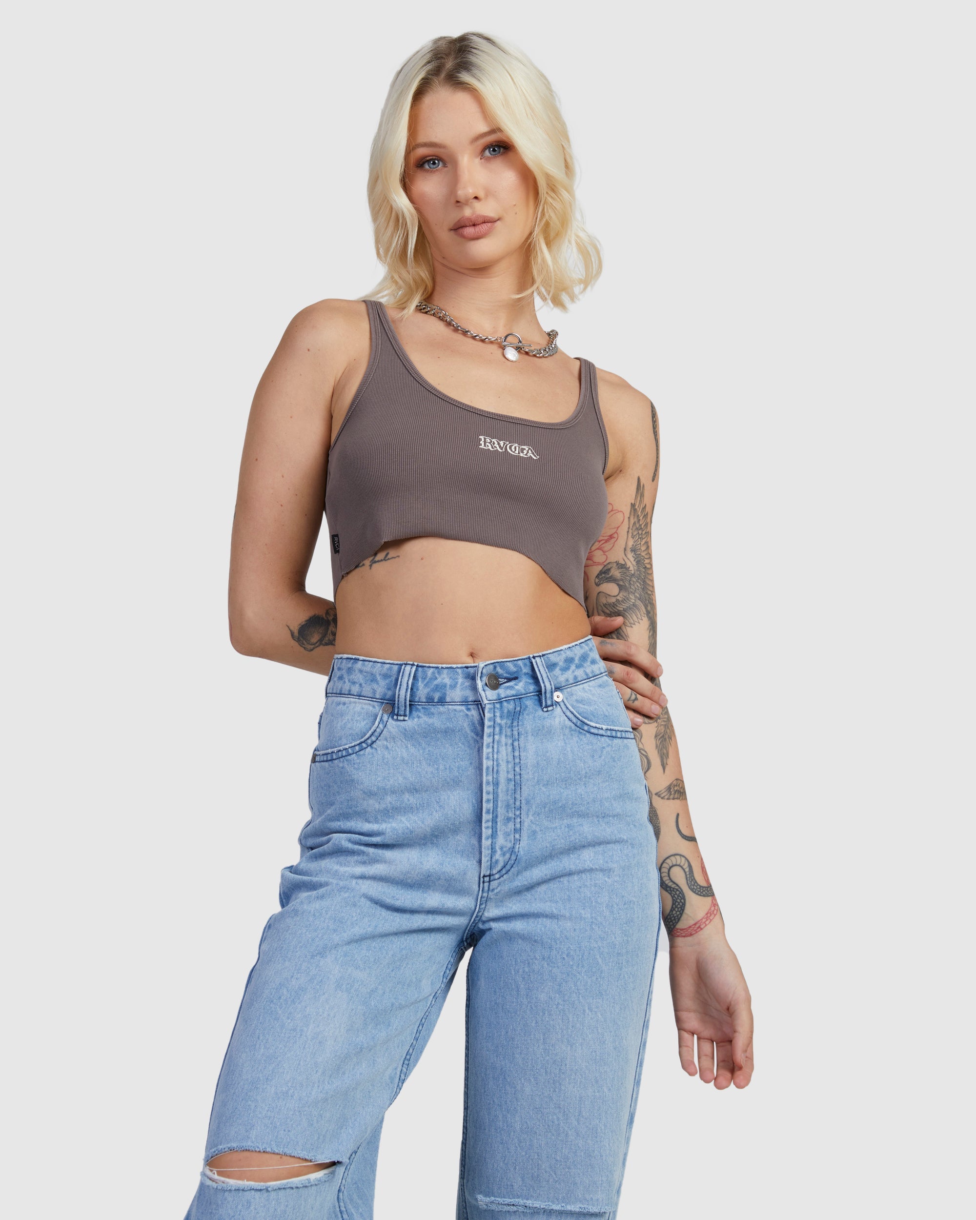 Old RVCA Cropped Tank