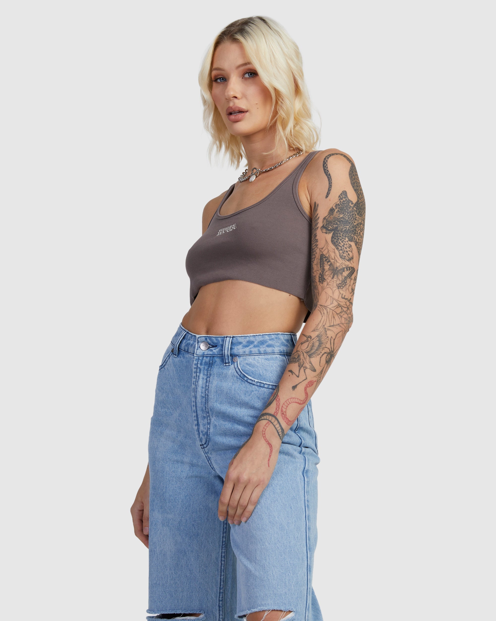 Old RVCA Cropped Tank