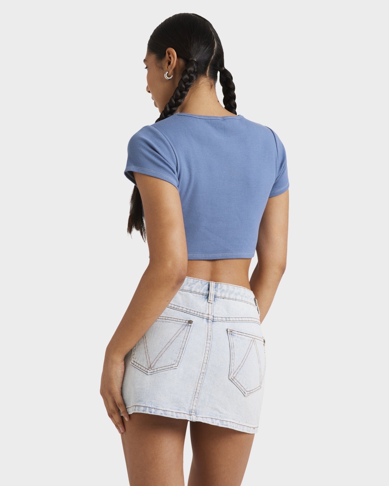 Womens Buzzed Half Baby T-Shirt