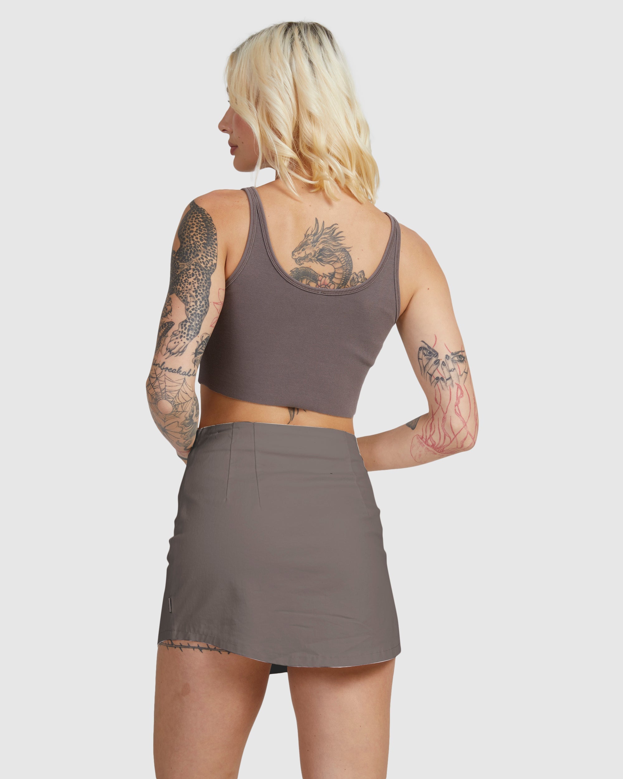 Twill Mini Skirt