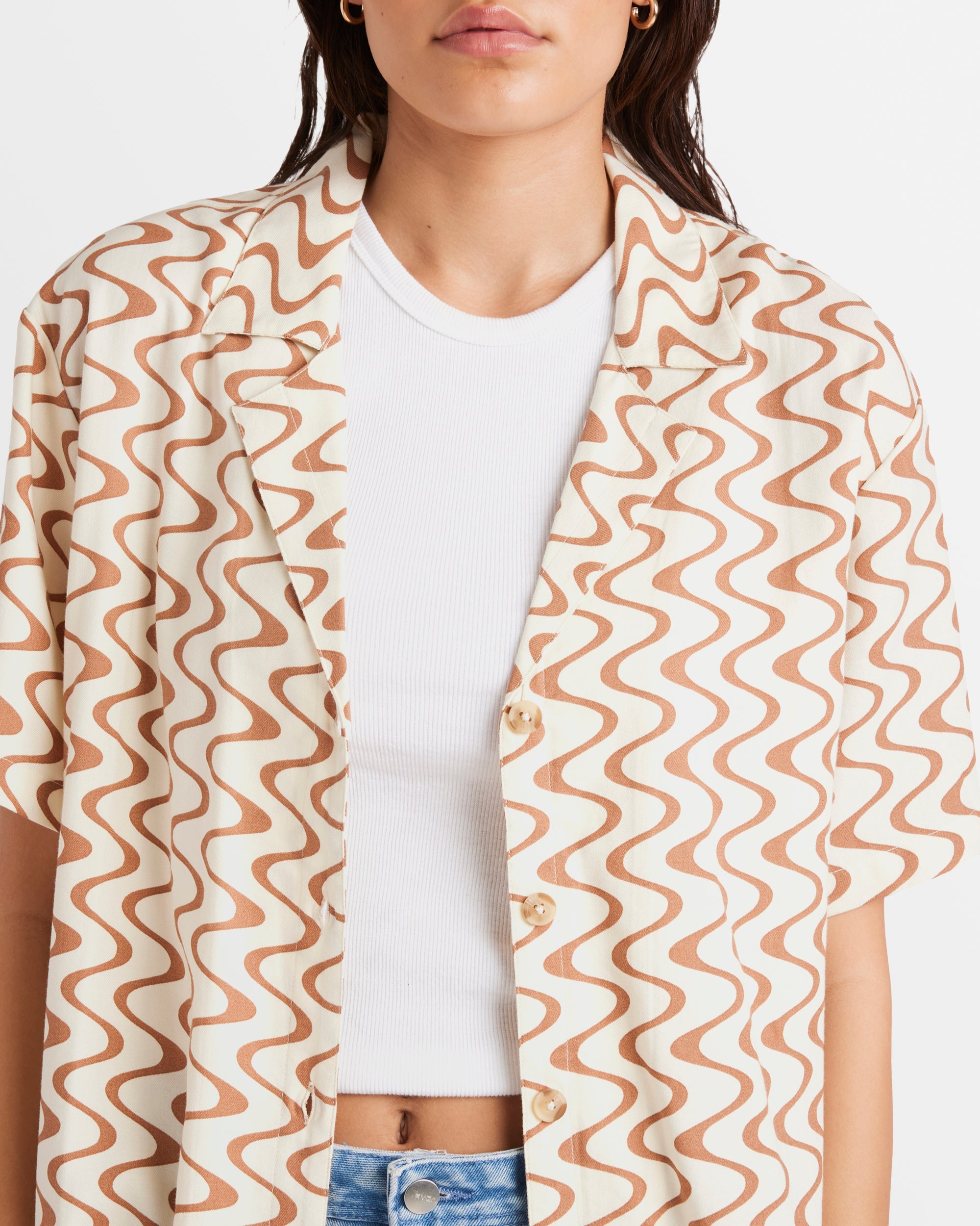 Womens Mod Waves Overshirt