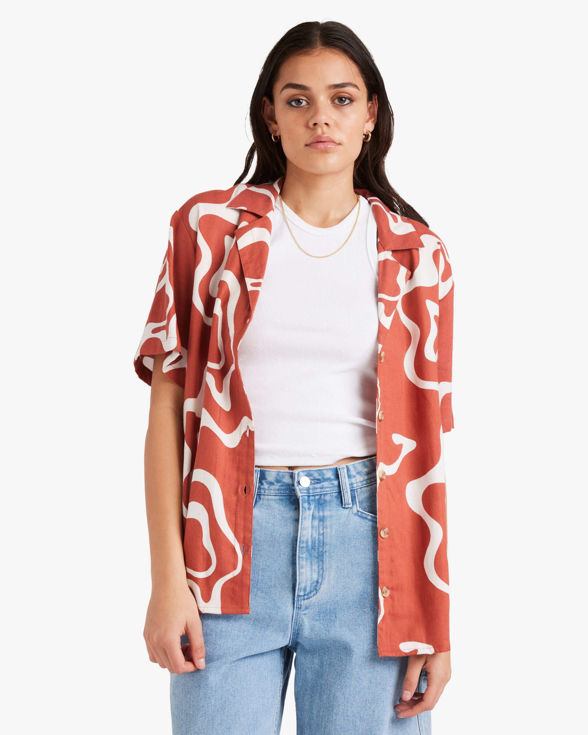 Womens Spilt Overshirt