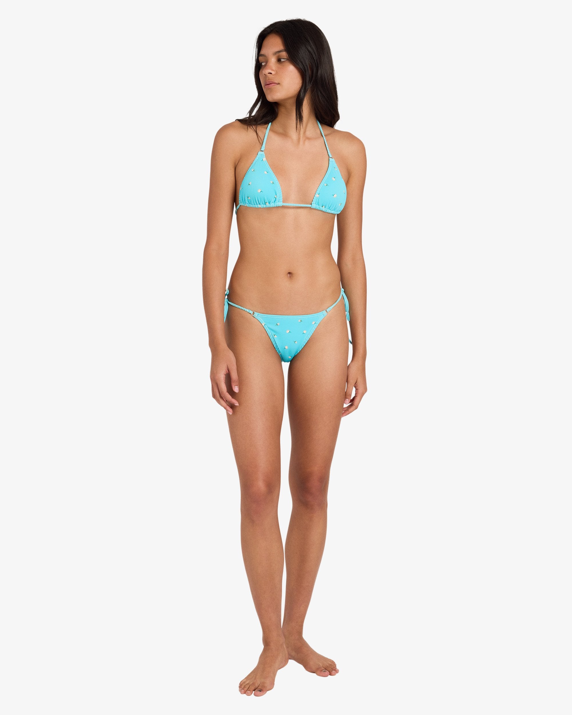 Womens Rose Bud Skimpy Bikini Bottom
