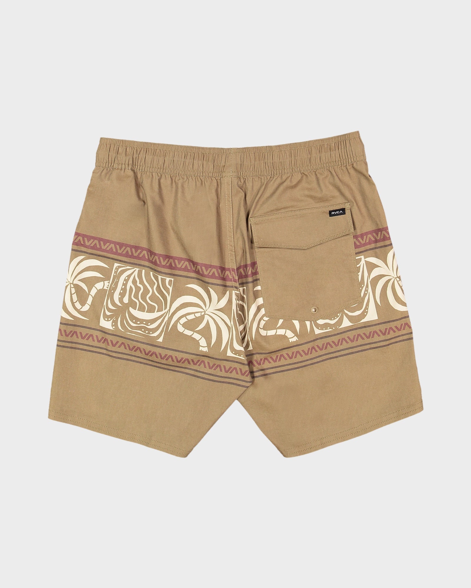 Mens Fronds Divide Elastic 17" Boardshorts