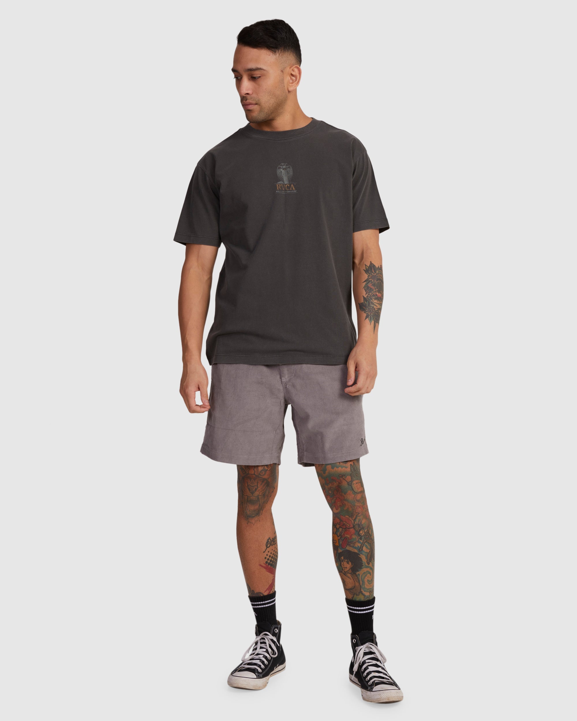 Escape Cord Elastic Script Shorts