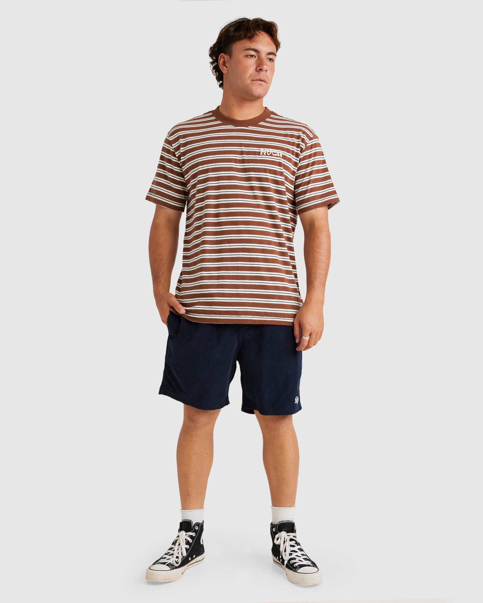 Mens Escape Cord Elastic Edge Walk Shorts