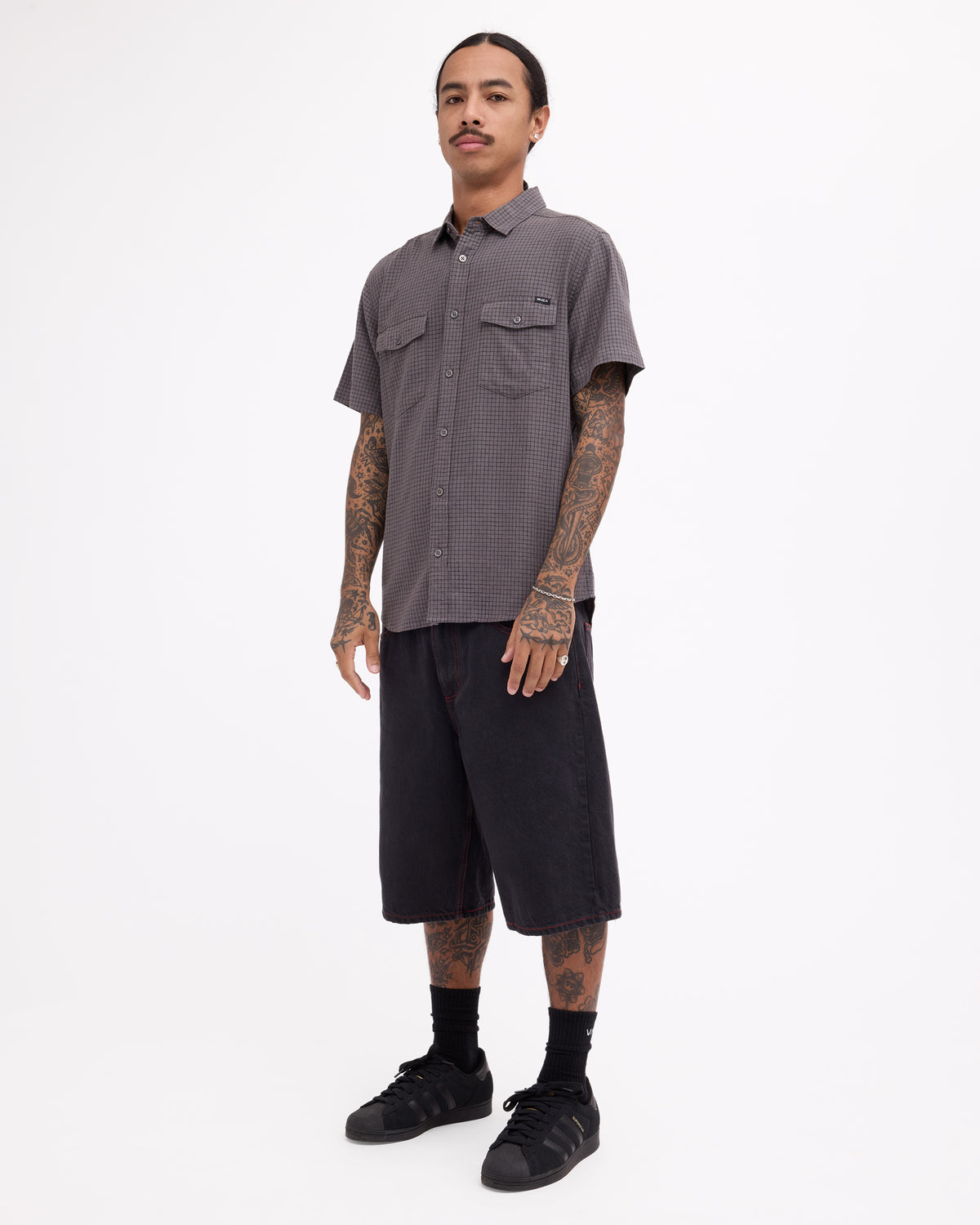 Mens Costa Plaid Short Sleeve Shirt