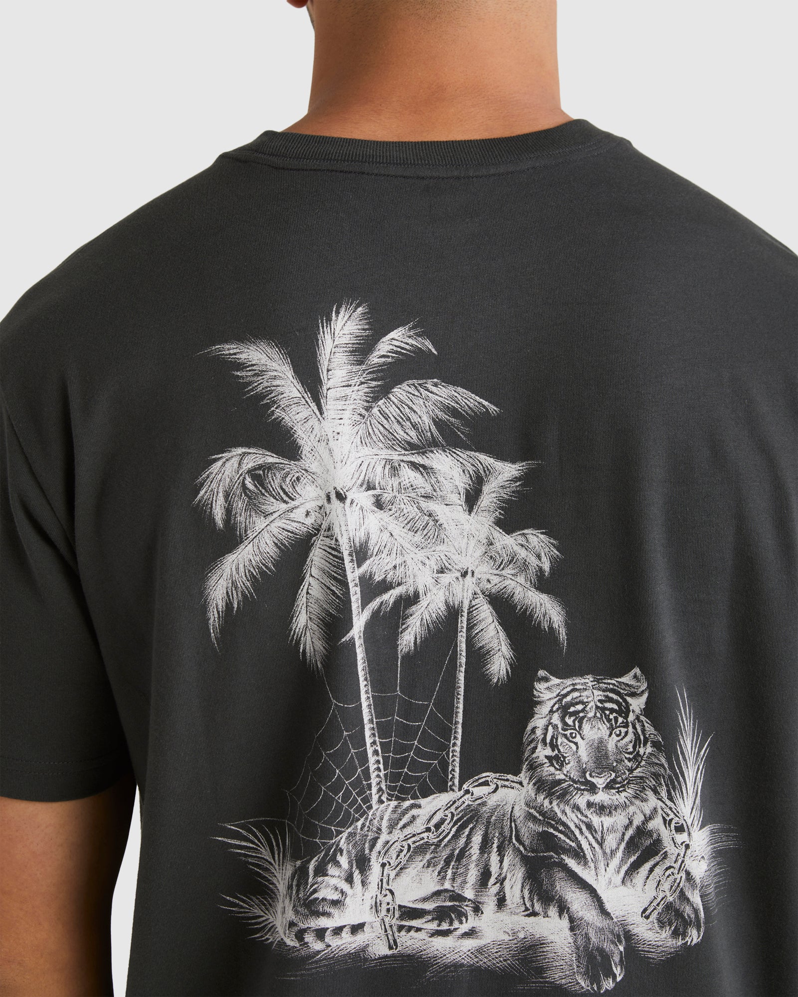 Mens Benj Beach Tiger T-shirt