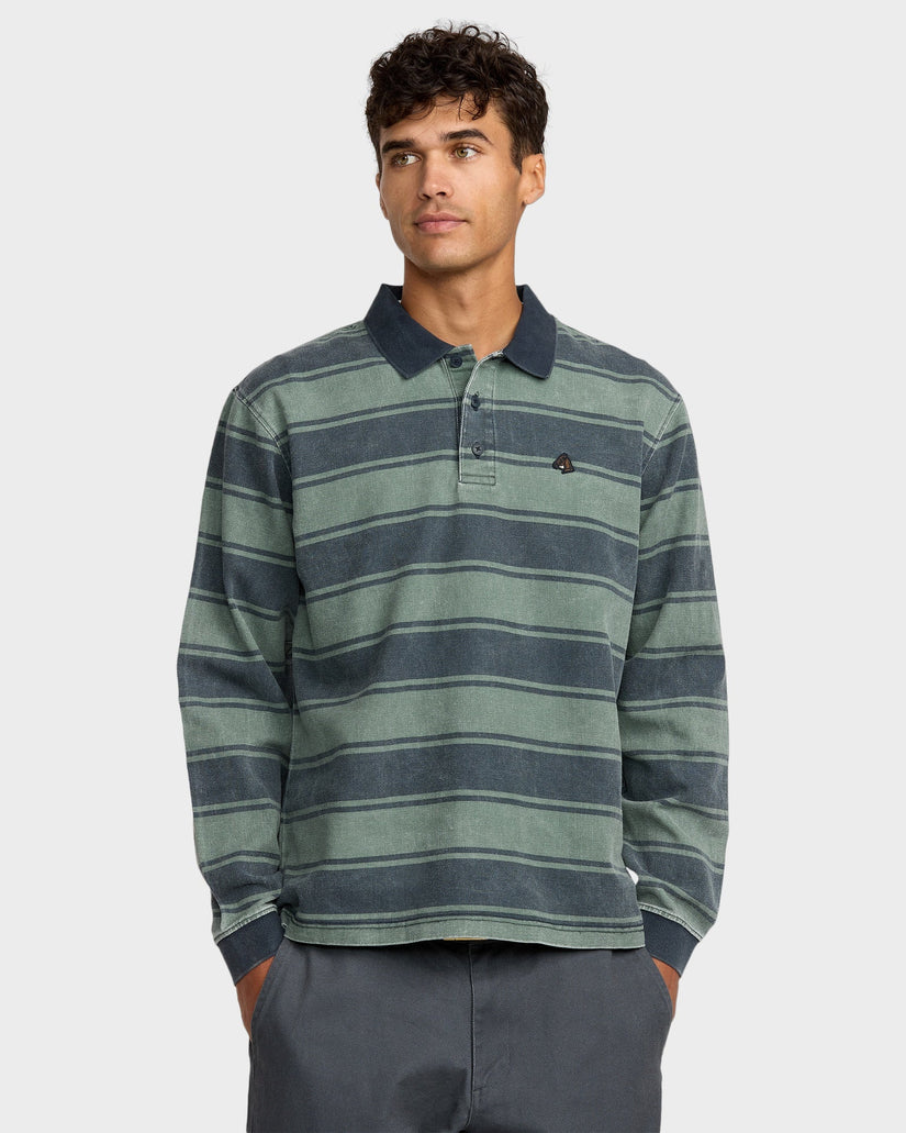 Mens Kevin Spanky Polo Long Sleeve Shirt