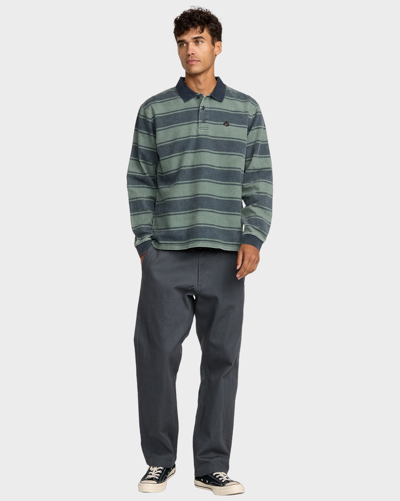 Mens Kevin Spanky Polo Long Sleeve Shirt