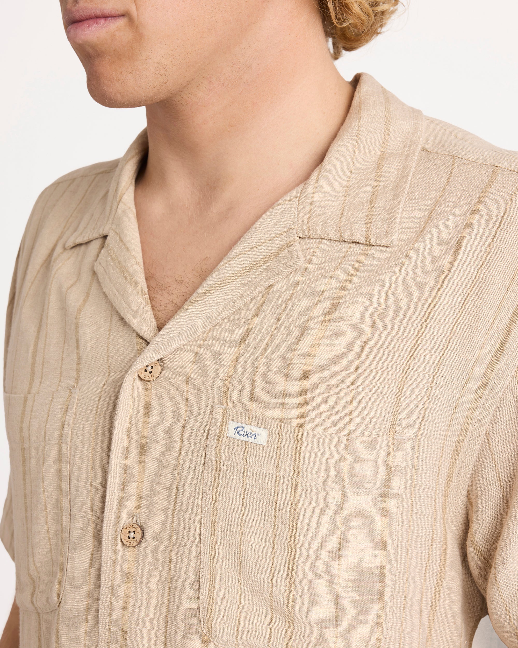 Mens Exotica Stripe Short Sleeve Shirt