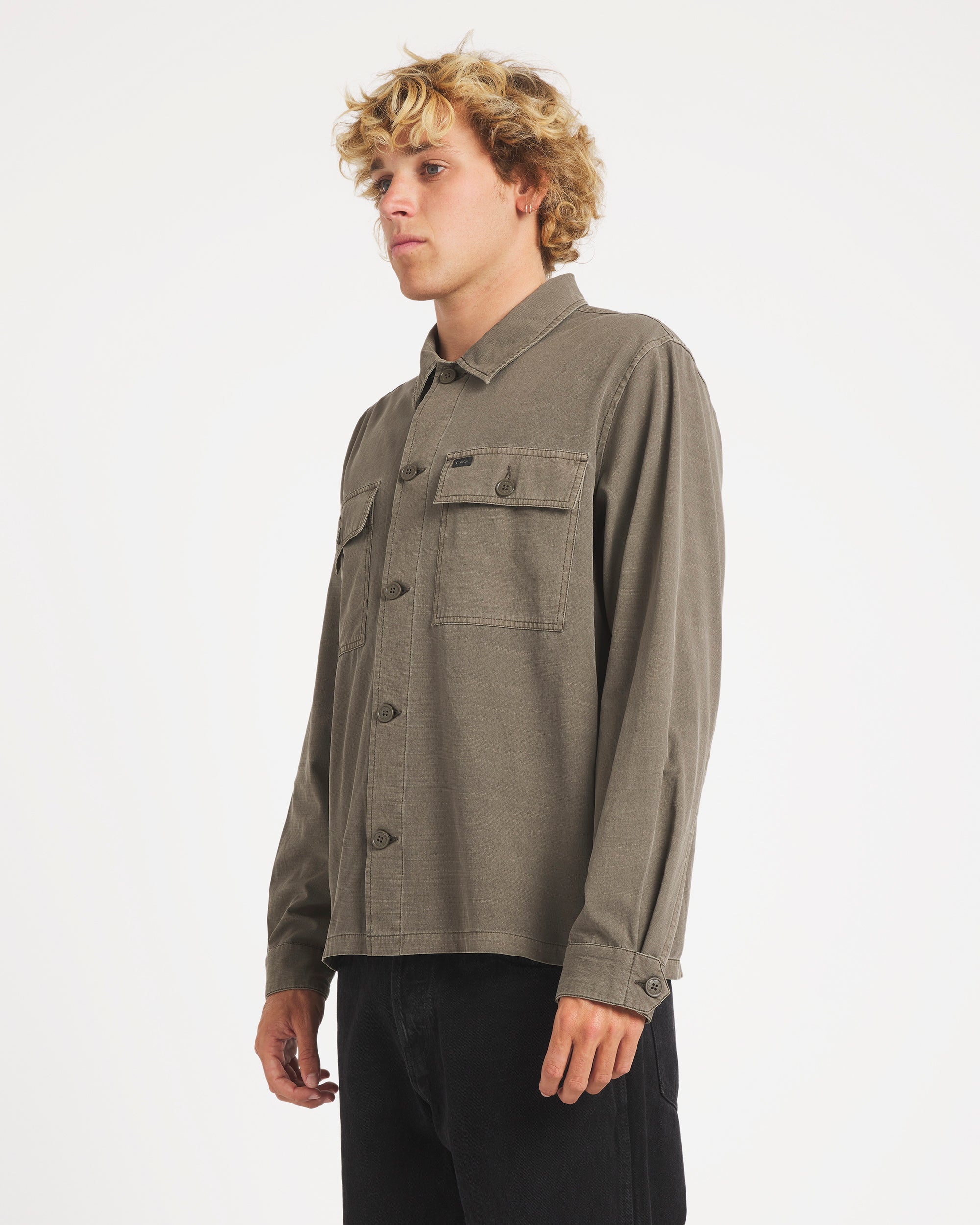 Mens Coastal Over Long Sleeve Shirt