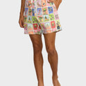 Mens Loteria Elastic 17" Swim Shorts