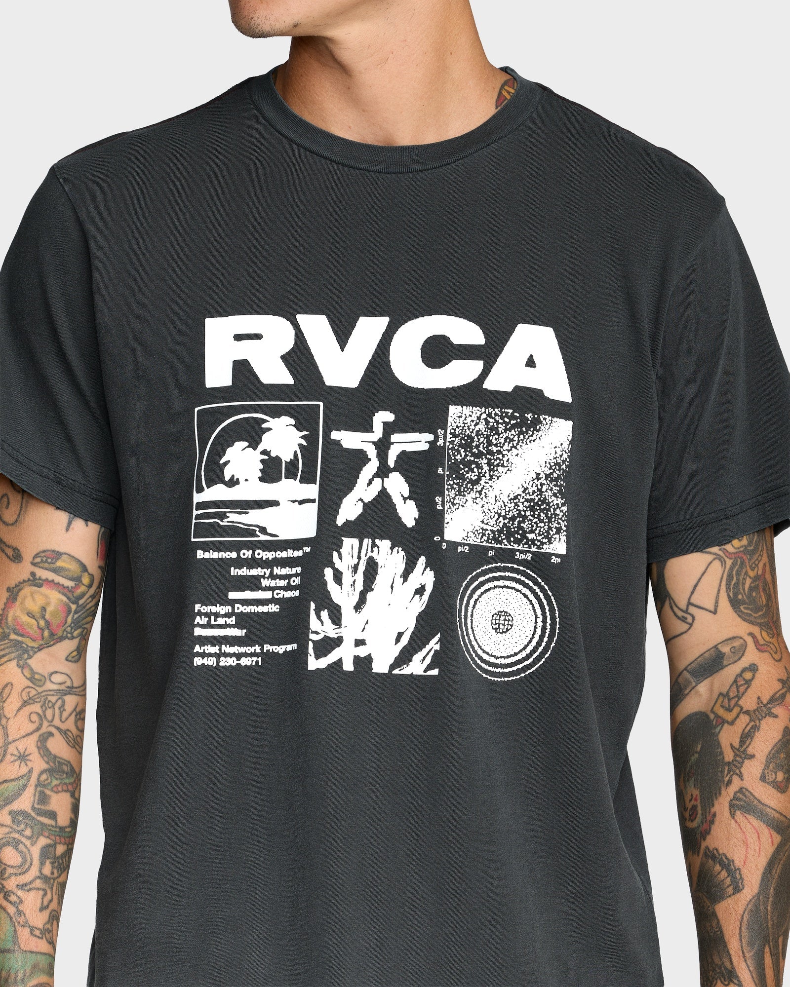 Mens RVCA Program T-Shirt