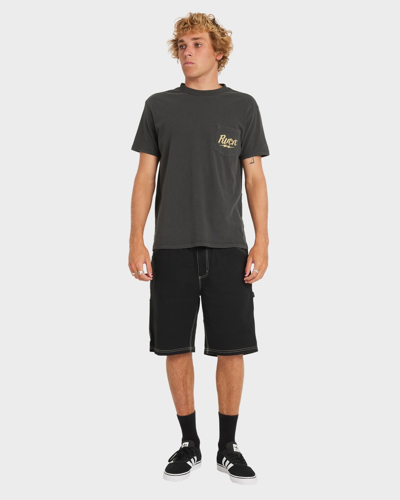 Mens Rvca Shock Pock T-Shirt