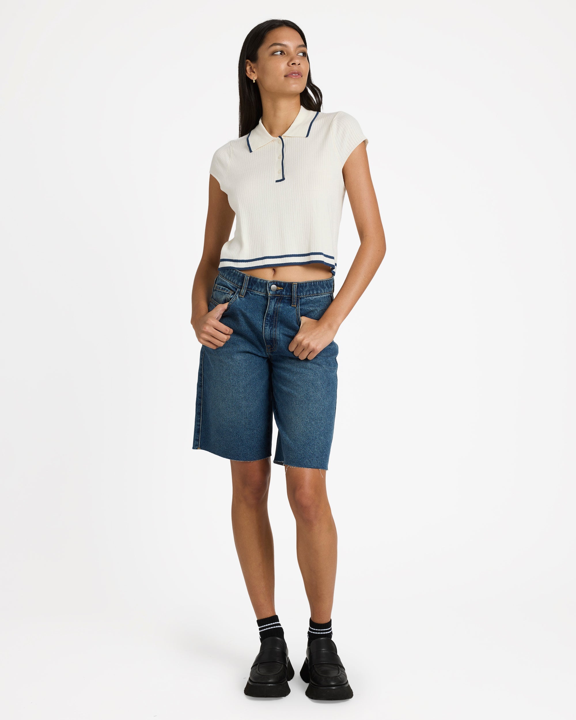 Jules Cropped Sweater Top