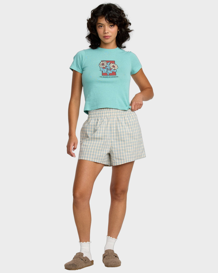 Womens Mikey Boxer Elastic Waist Shorts
