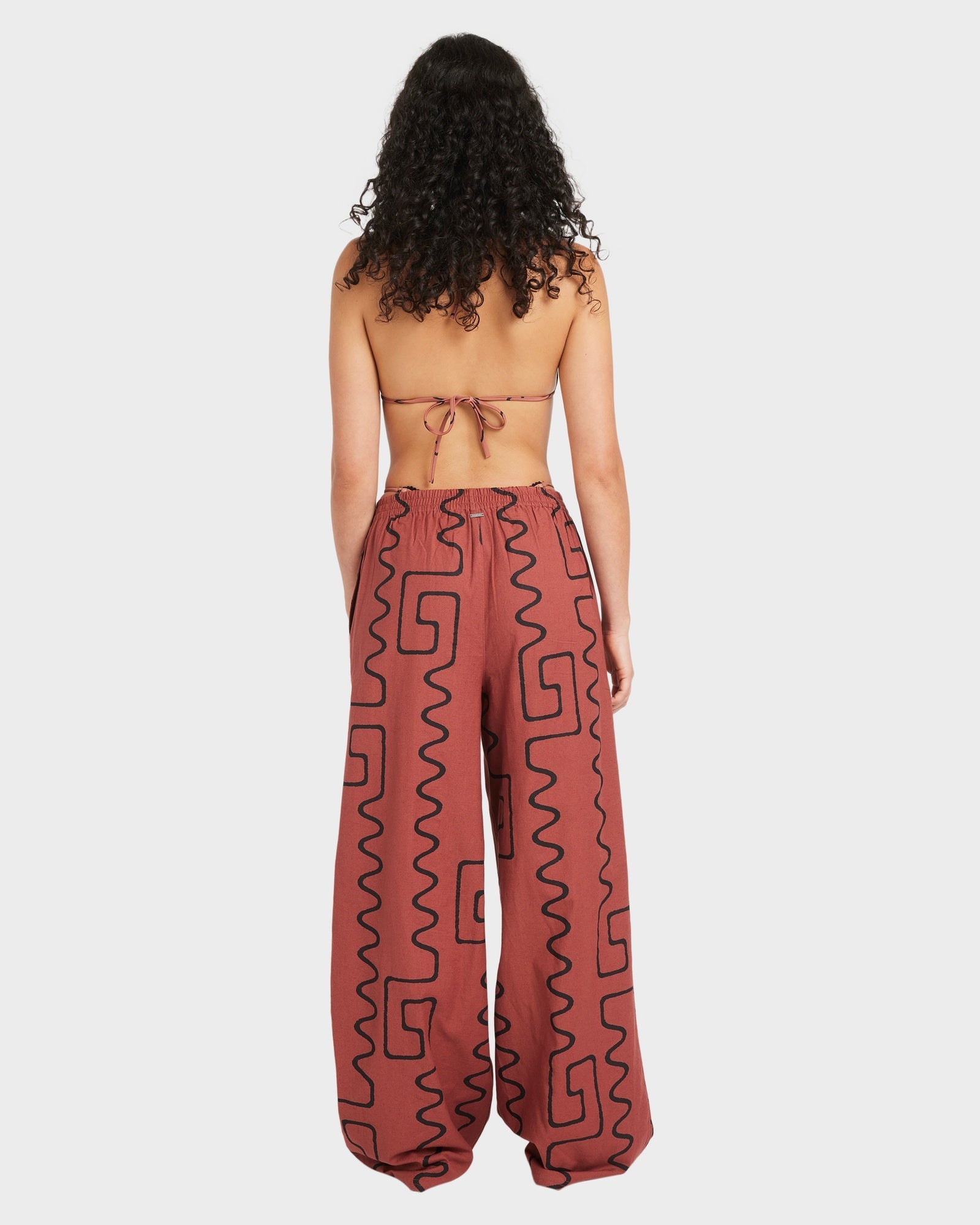 Womens Farlow Elastic Linen Pants