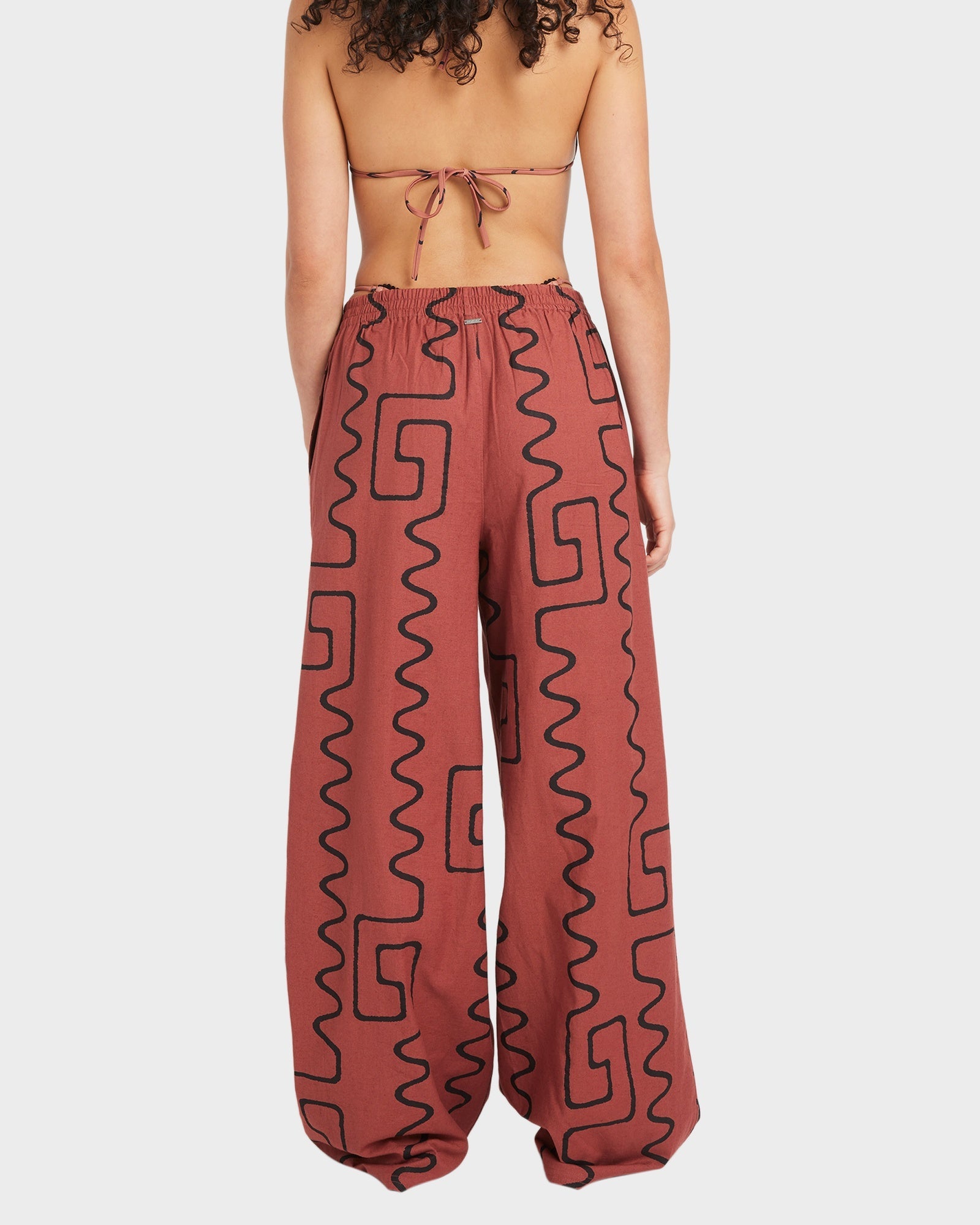 Womens Farlow Elastic Linen Pants