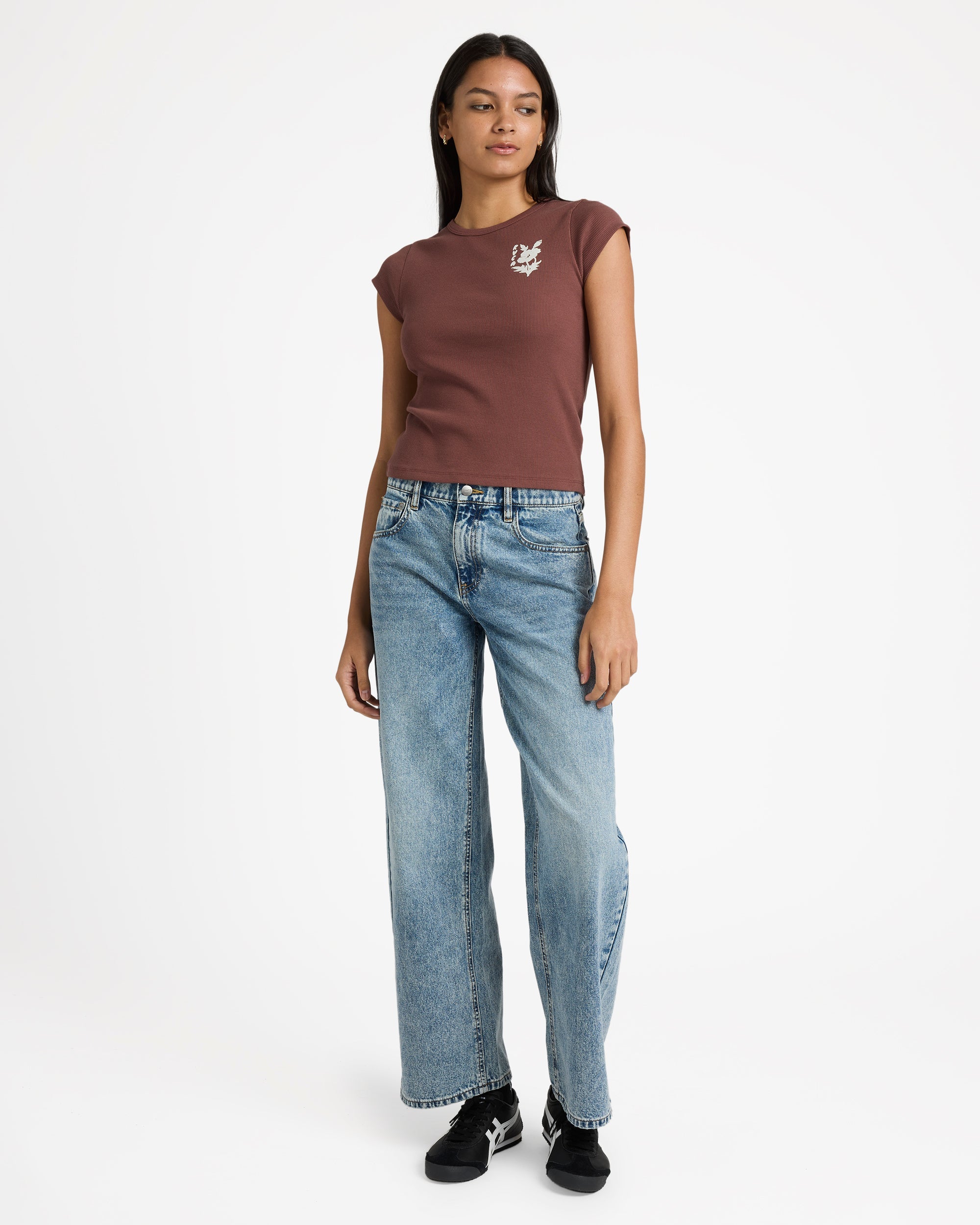 Womens Ribbed Slim T-Shirt