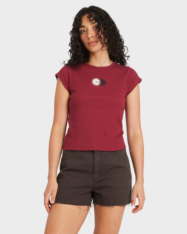 Womens Ribbed Slim T-Shirt