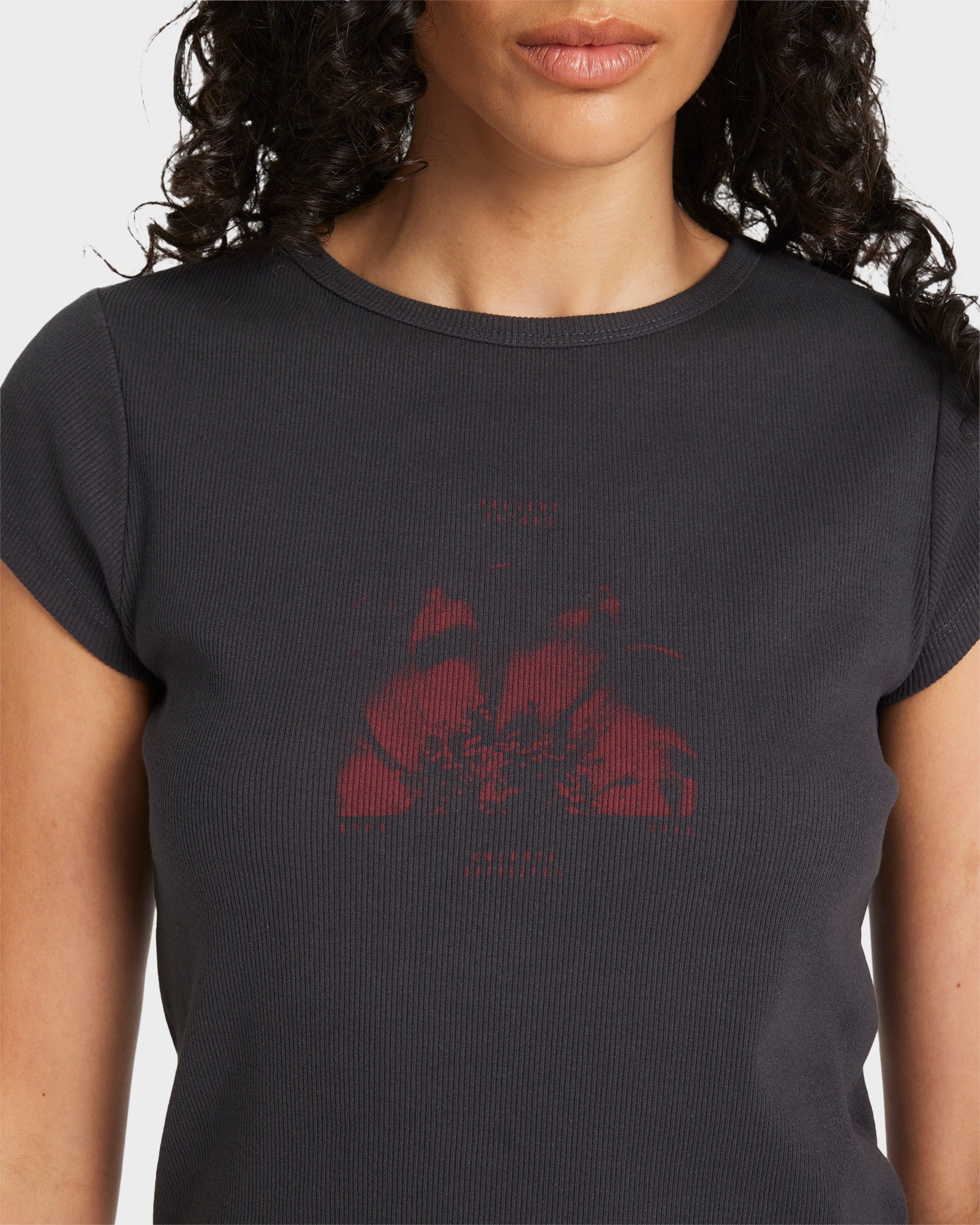 Womens Ribbed Slim T-Shirt