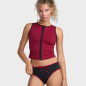 Womens Aren Zip Up Bikini Top