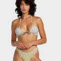 Womens Strange Ways Halter Bandeau Bikini Top