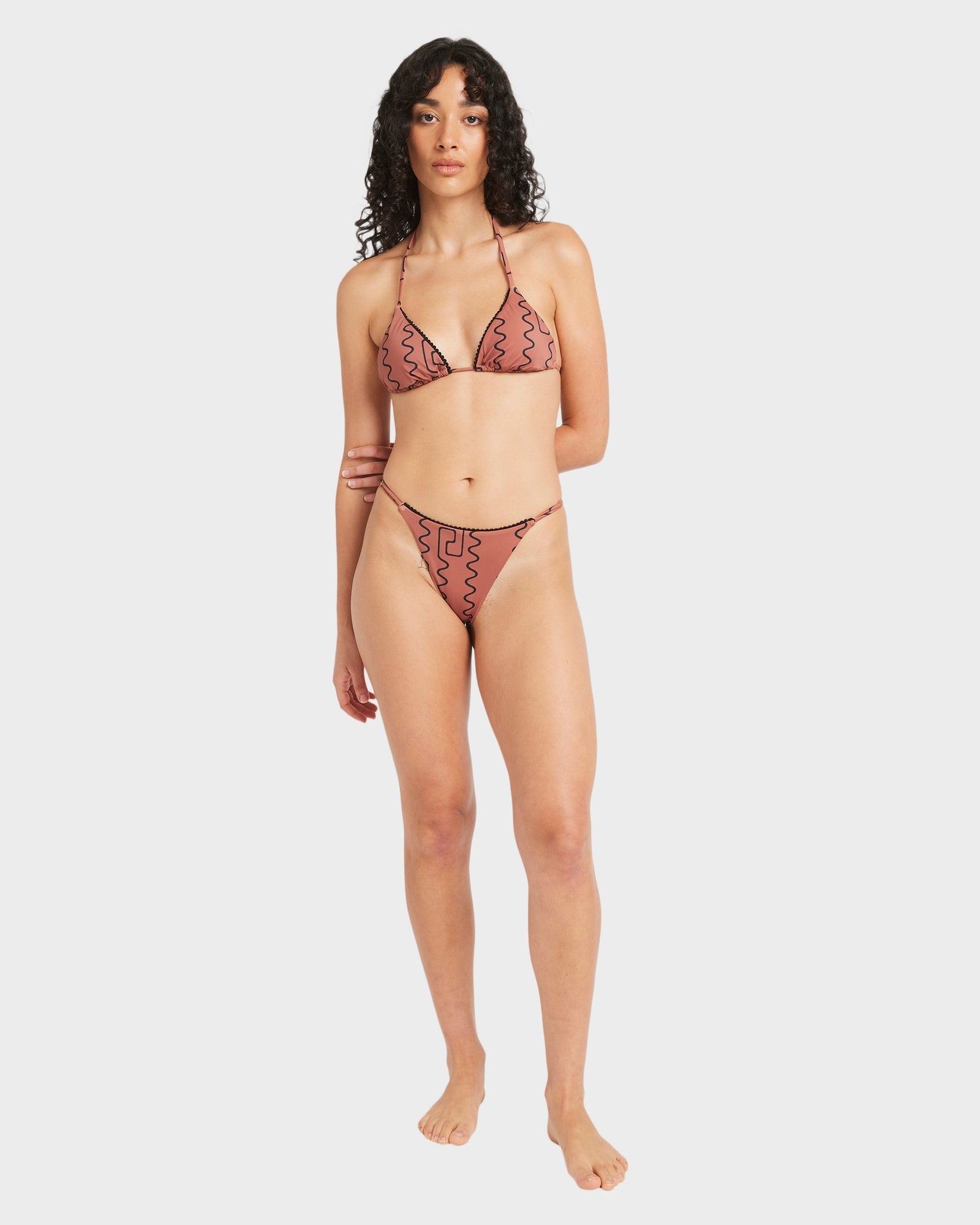 Womens Thought Pattern Bikini Top