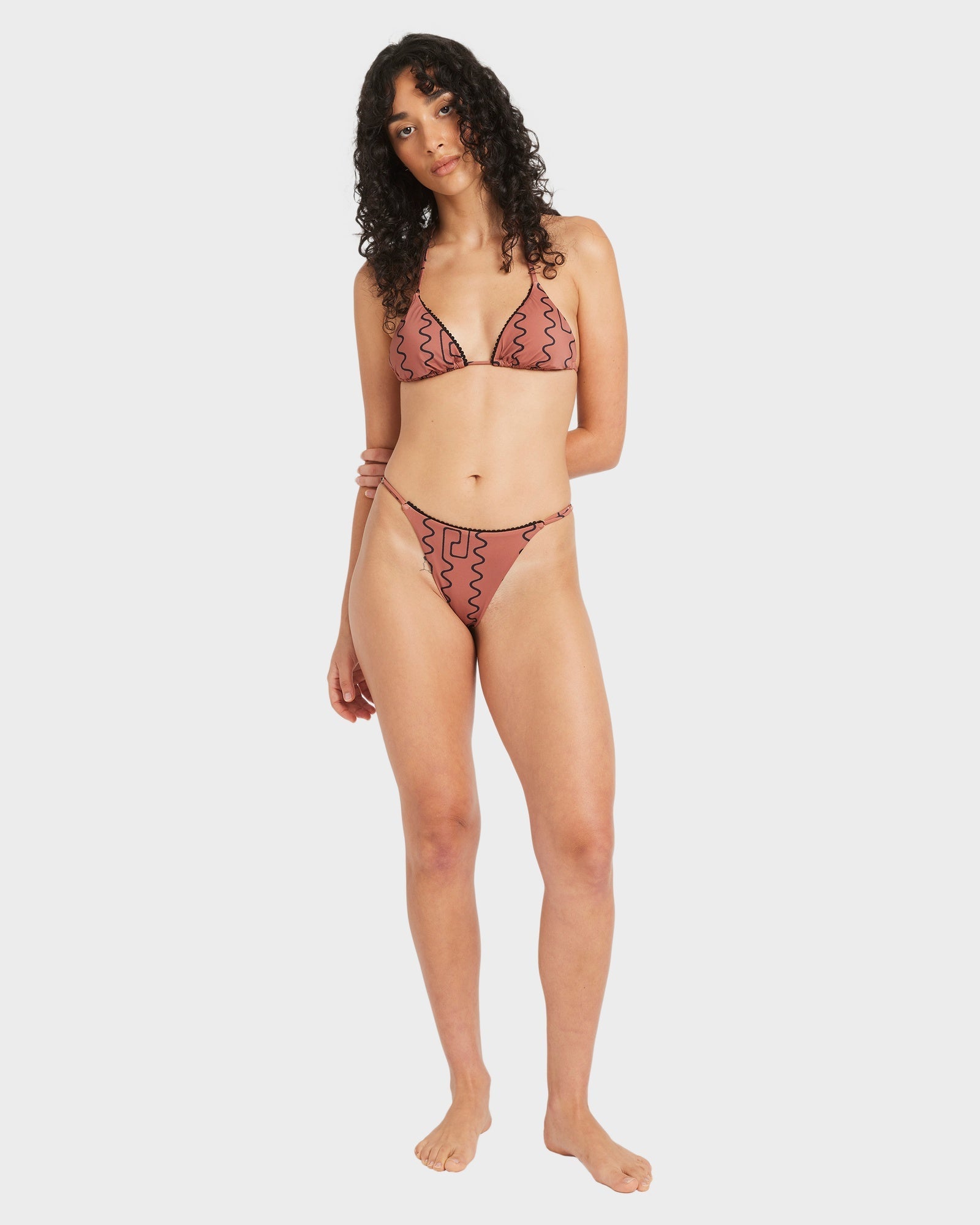 Womens Thought Pattern Bikini Bottom